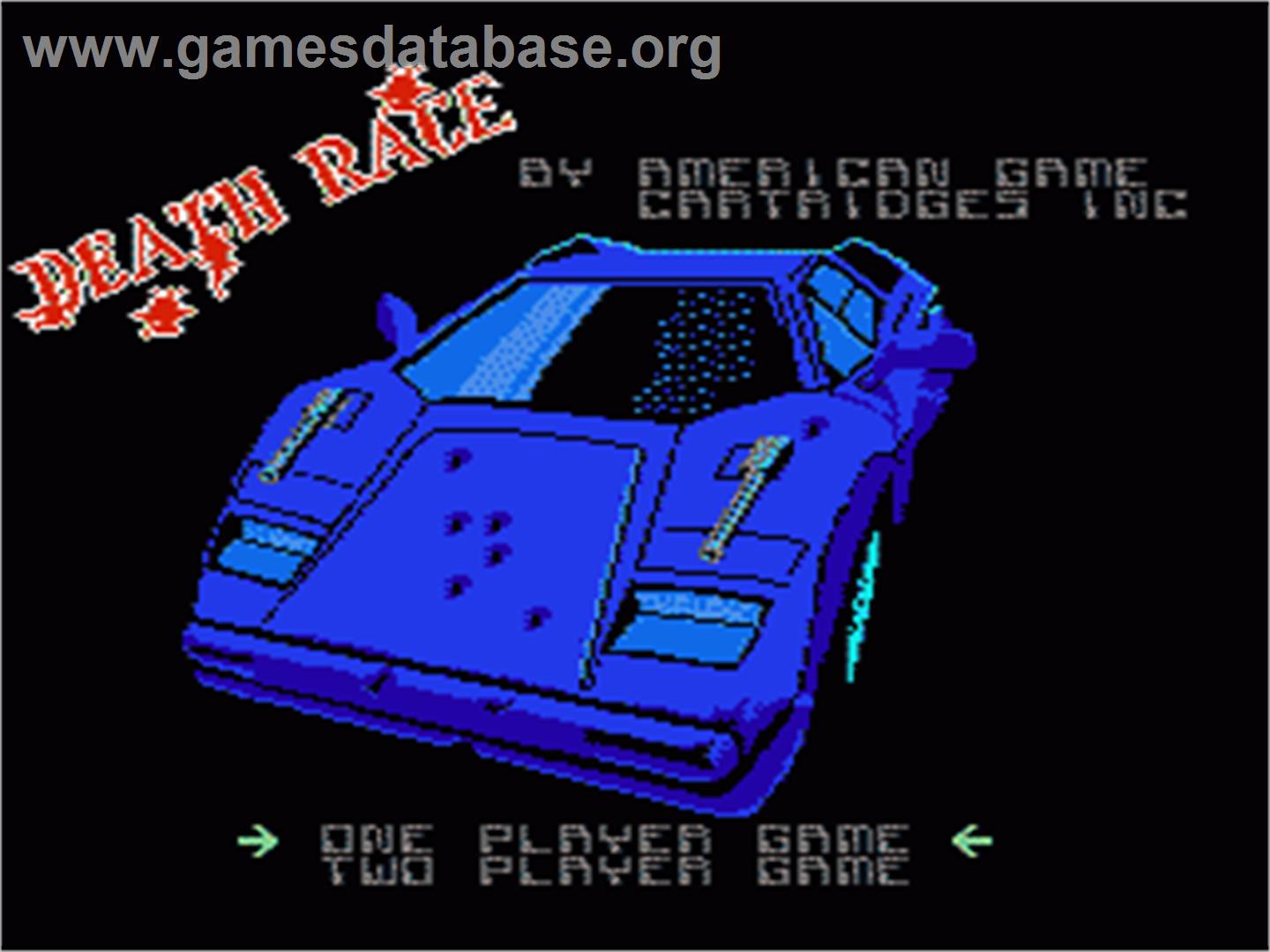 Death Race - Nintendo NES - Artwork - Title Screen