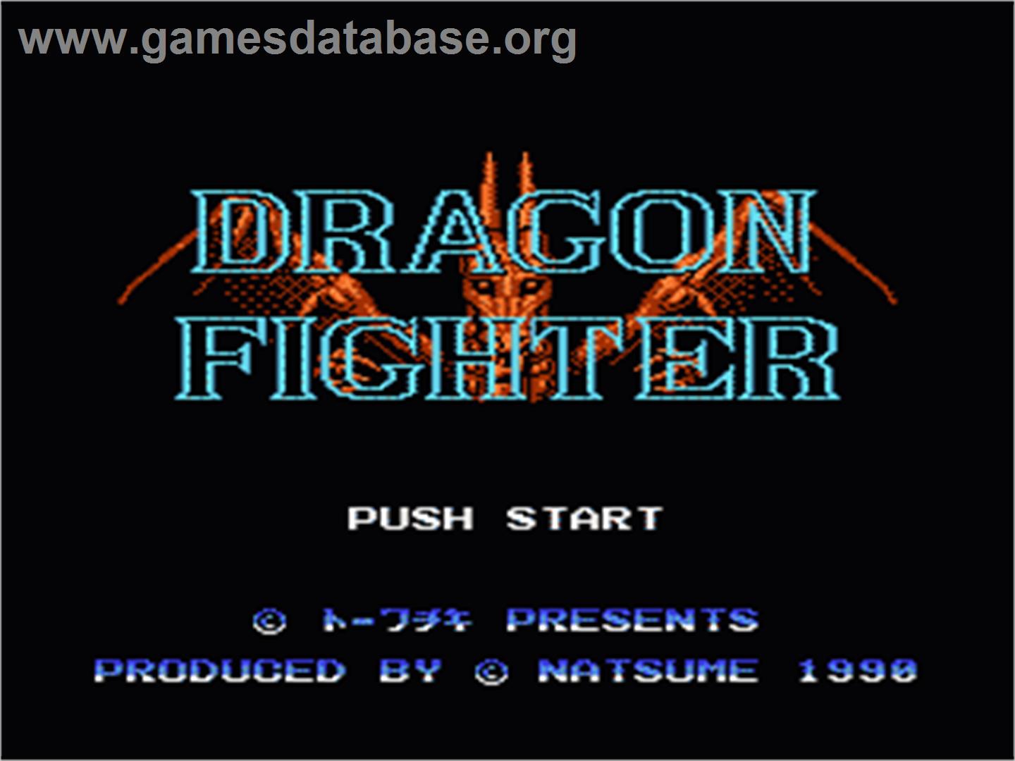 Dragon Fighter - Nintendo NES - Artwork - Title Screen