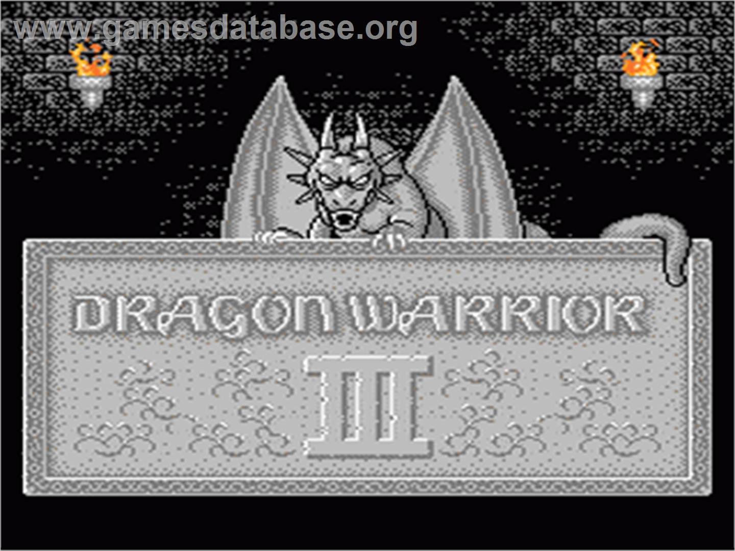 Dragon Warrior 3 - Nintendo NES - Artwork - Title Screen