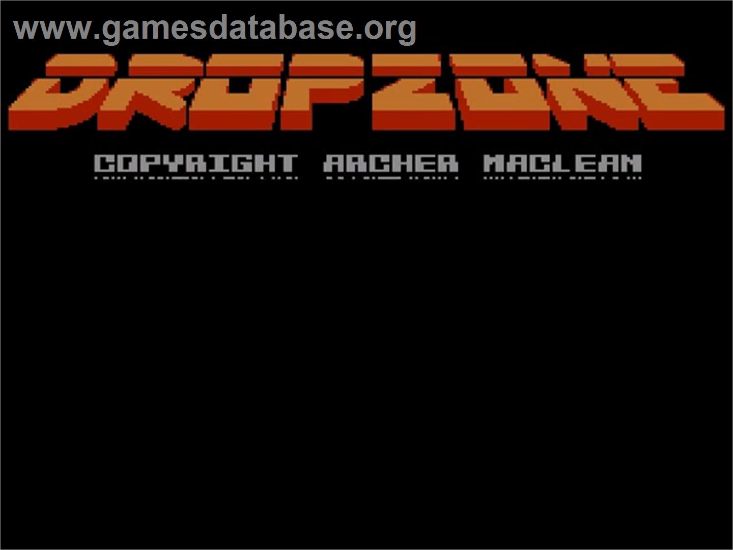 Dropzone - Nintendo NES - Artwork - Title Screen