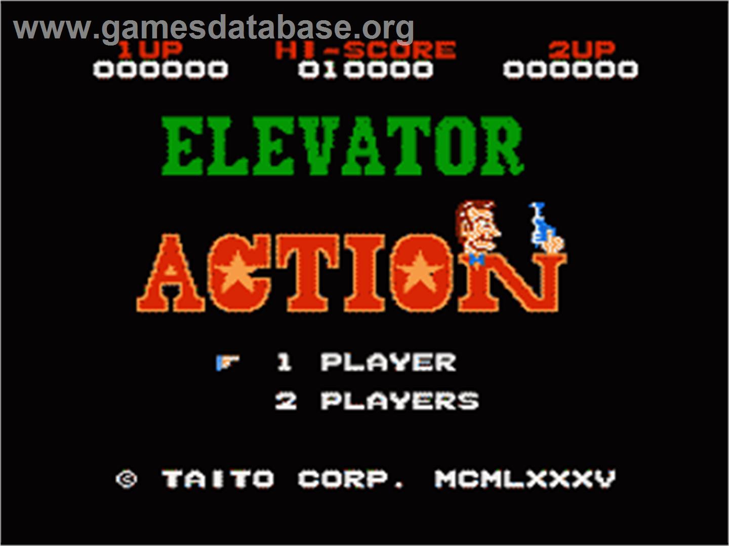 Elevator Action - Nintendo NES - Artwork - Title Screen