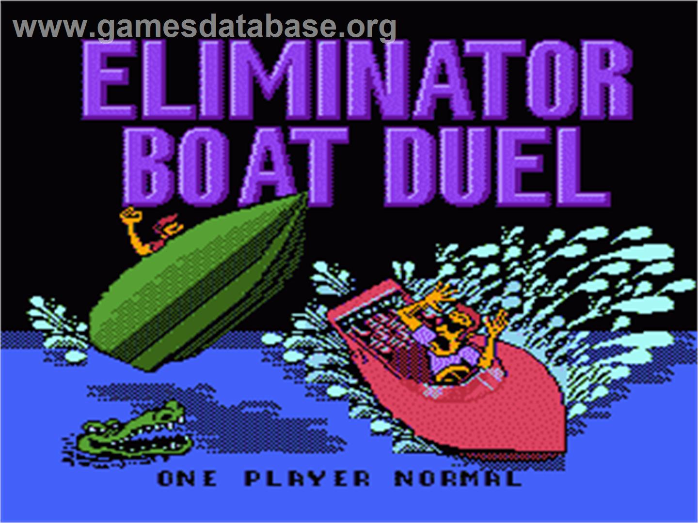 Eliminator Boat Duel - Nintendo NES - Artwork - Title Screen