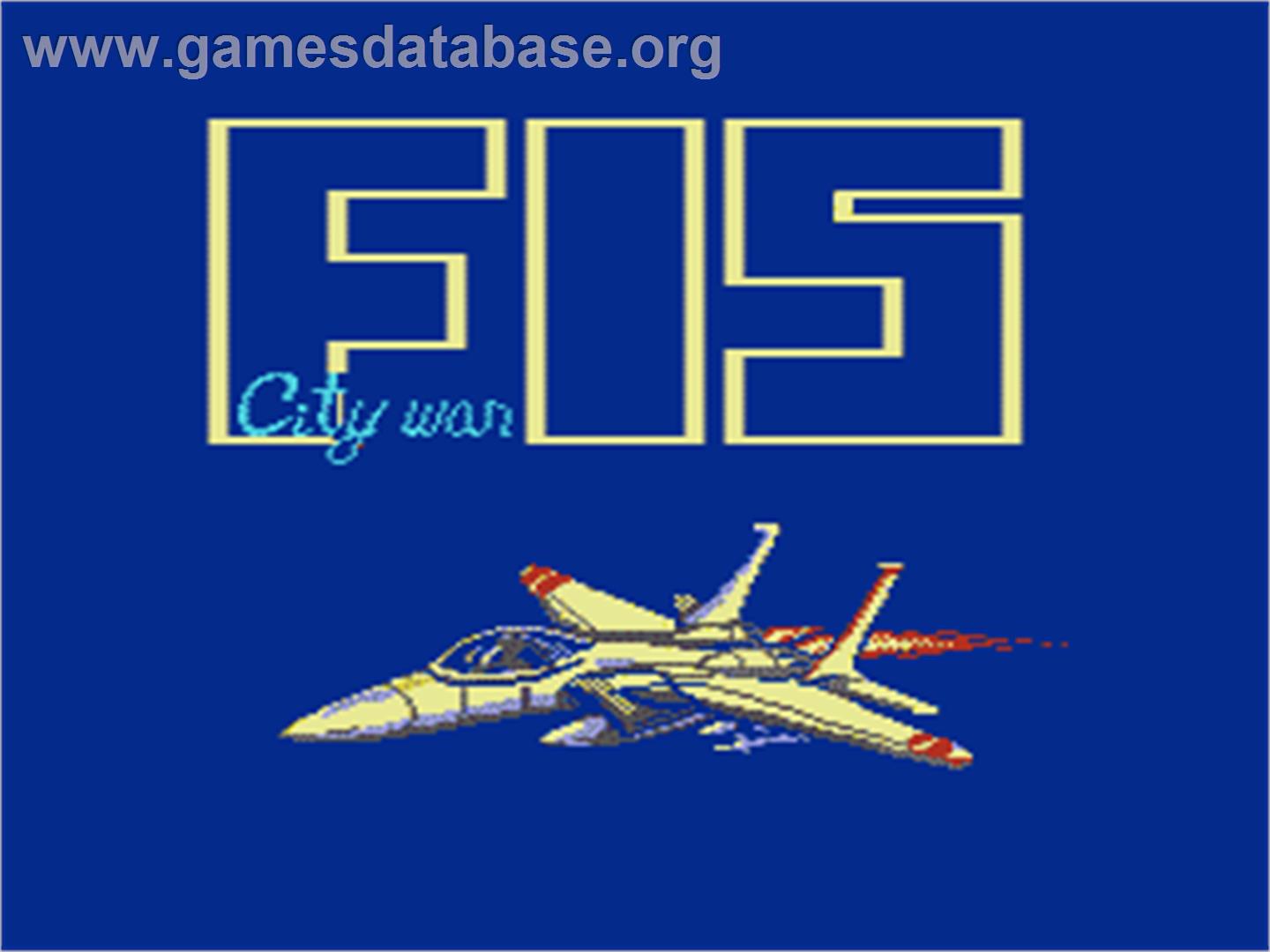 F-15 City War - Nintendo NES - Artwork - Title Screen