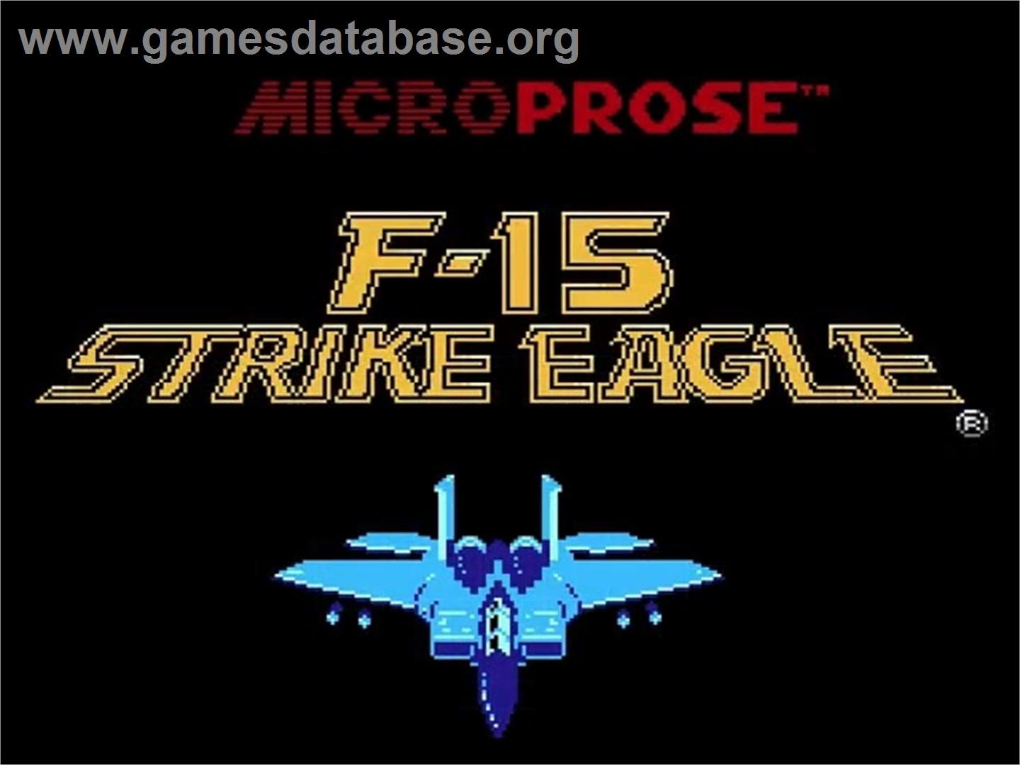 F-15 Strike Eagle - Nintendo NES - Artwork - Title Screen
