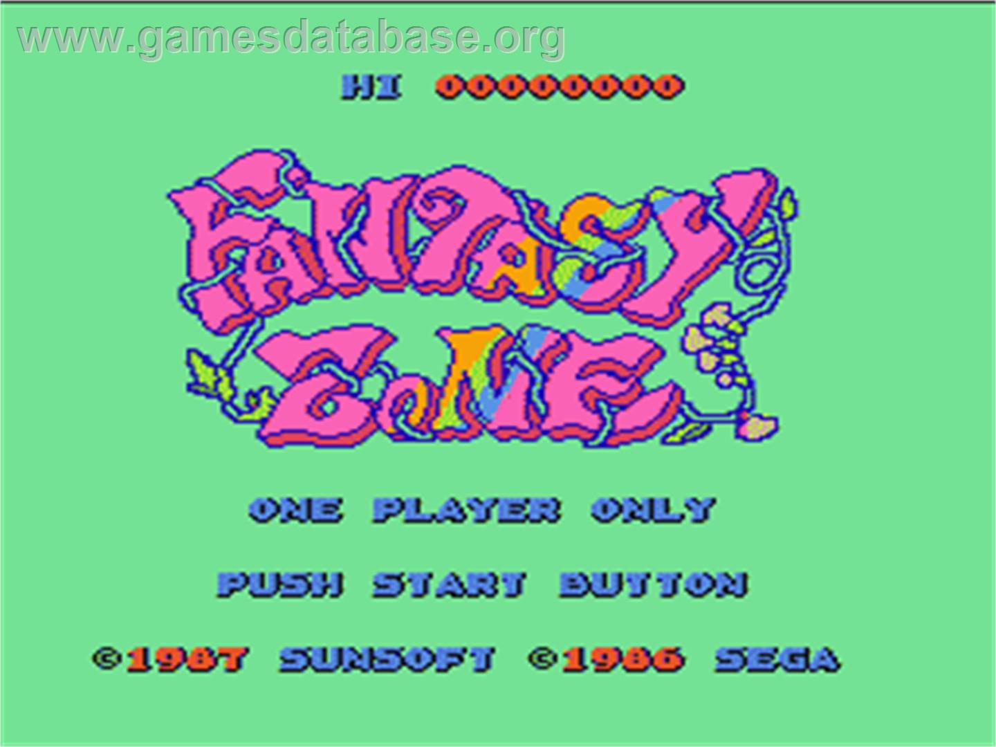 Fantasy Zone - Nintendo NES - Artwork - Title Screen