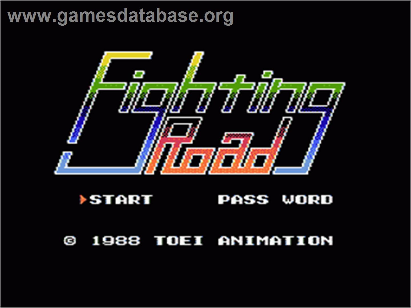Fighting Road - Nintendo NES - Artwork - Title Screen