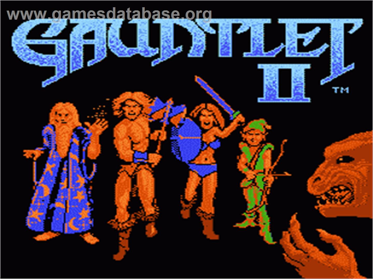 Gauntlet II - Nintendo NES - Artwork - Title Screen