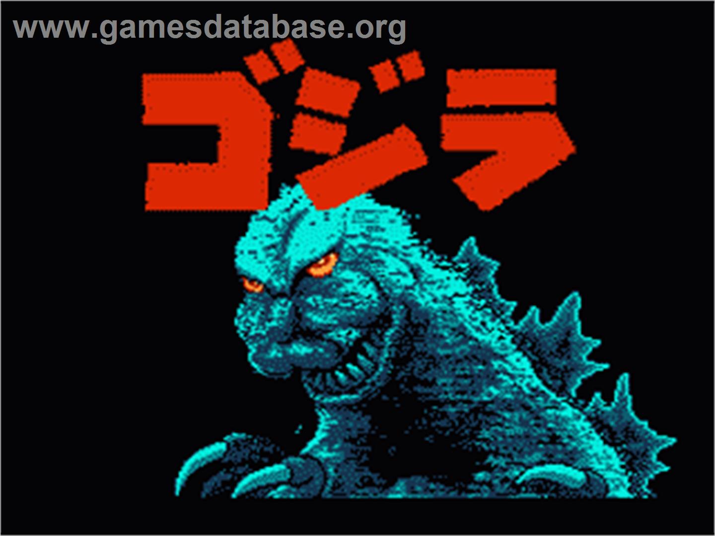 Godzilla: Monster of Monsters - Nintendo NES - Artwork - Title Screen