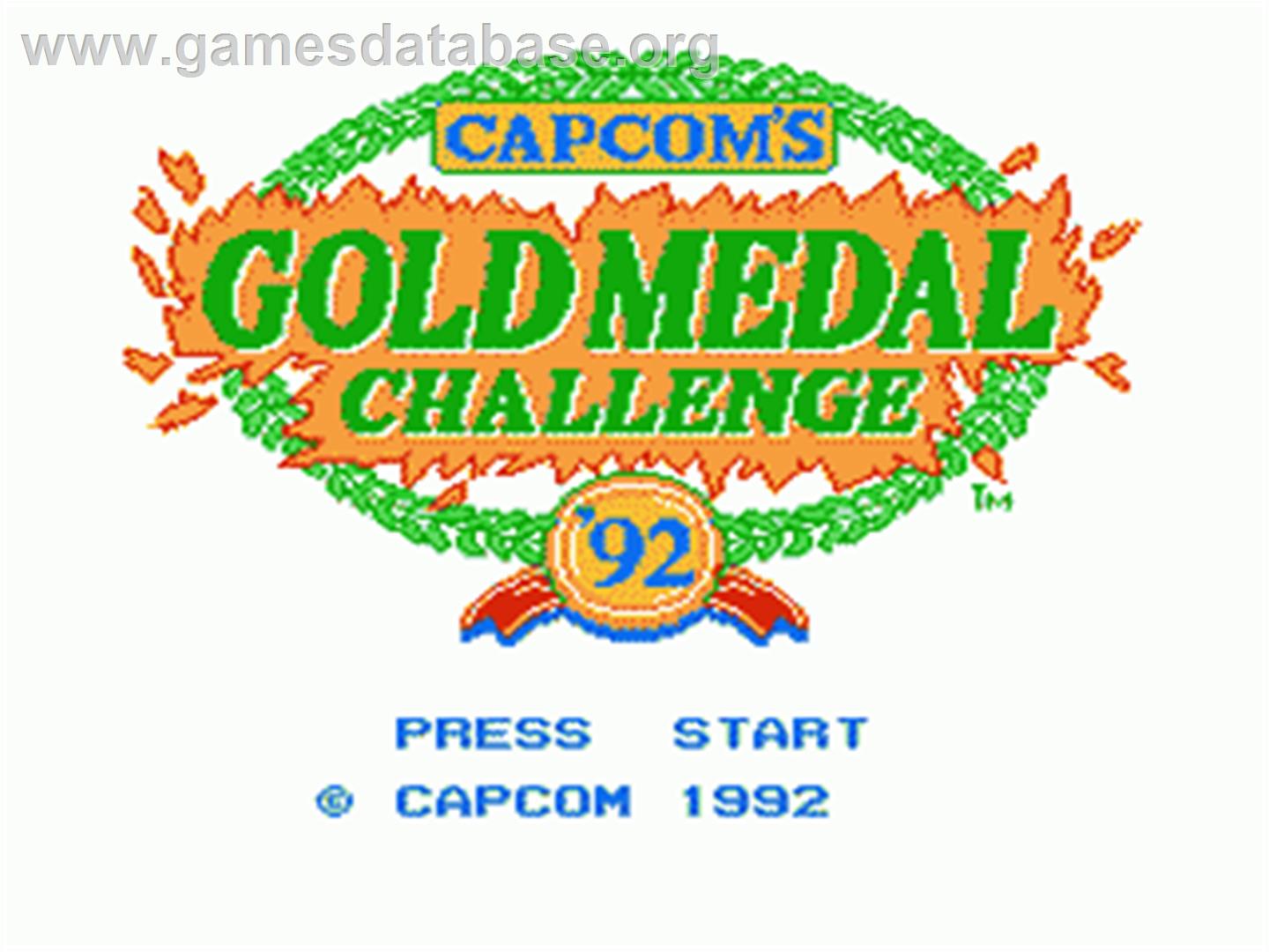 Gold Medal Challenge '92 - Nintendo NES - Artwork - Title Screen