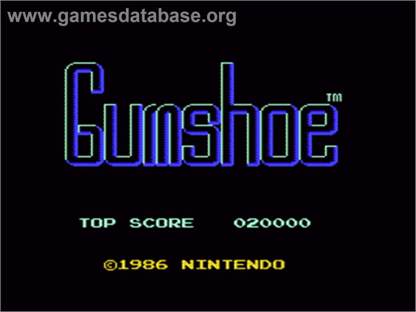 Gumshoe - Nintendo NES - Artwork - Title Screen
