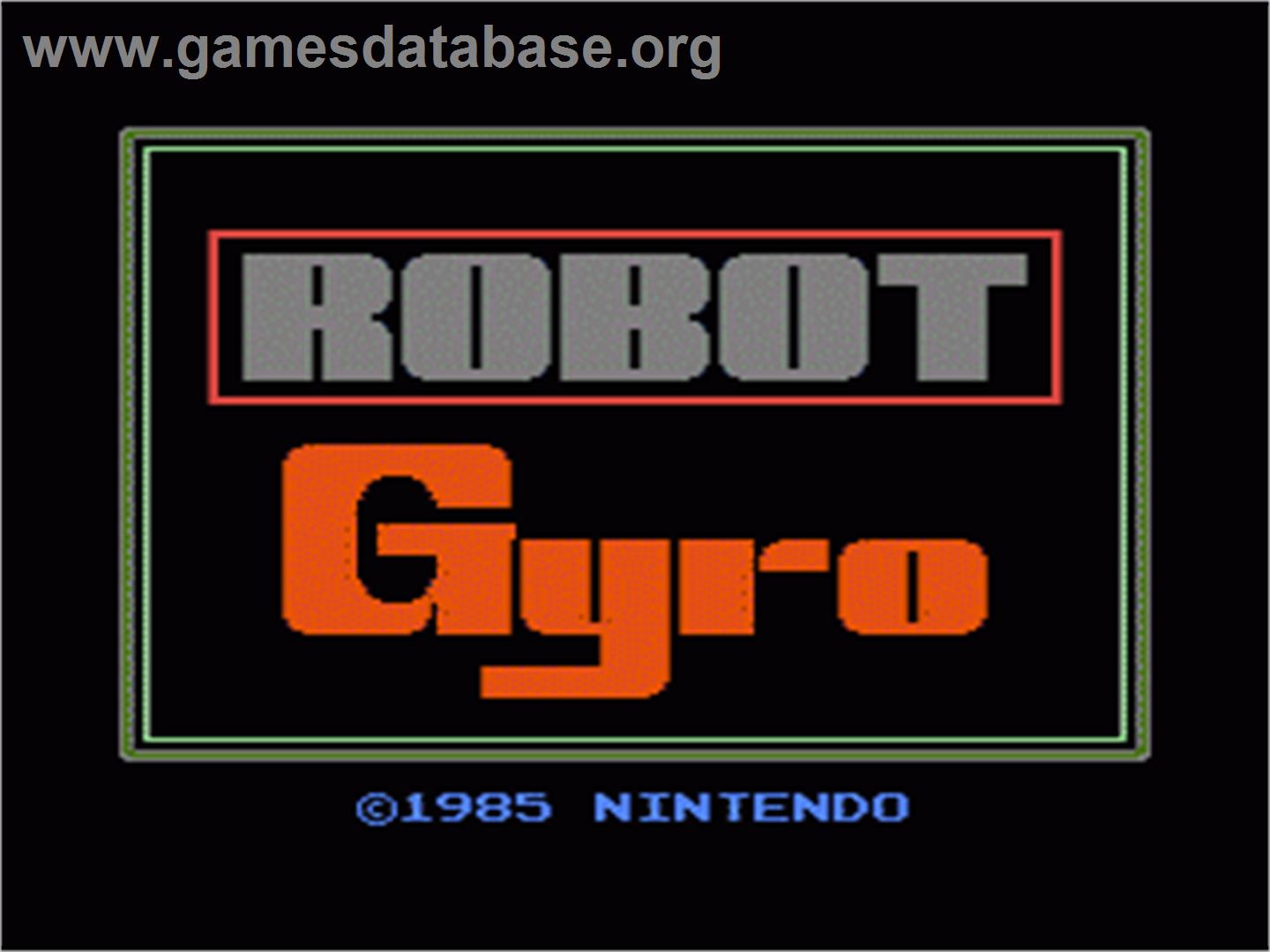 Gyromite - Nintendo NES - Artwork - Title Screen