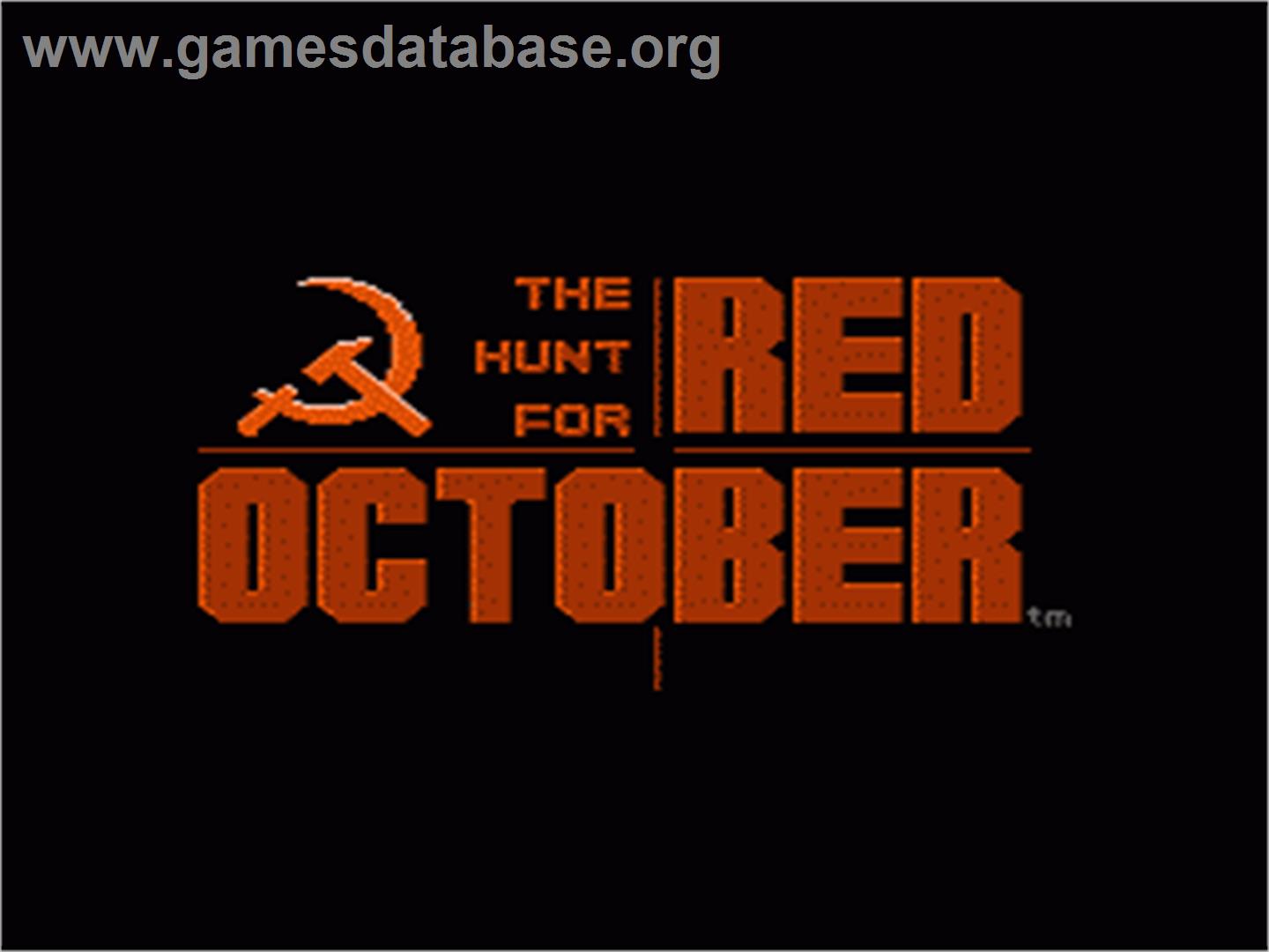 Hunt for Red October - Nintendo NES - Artwork - Title Screen