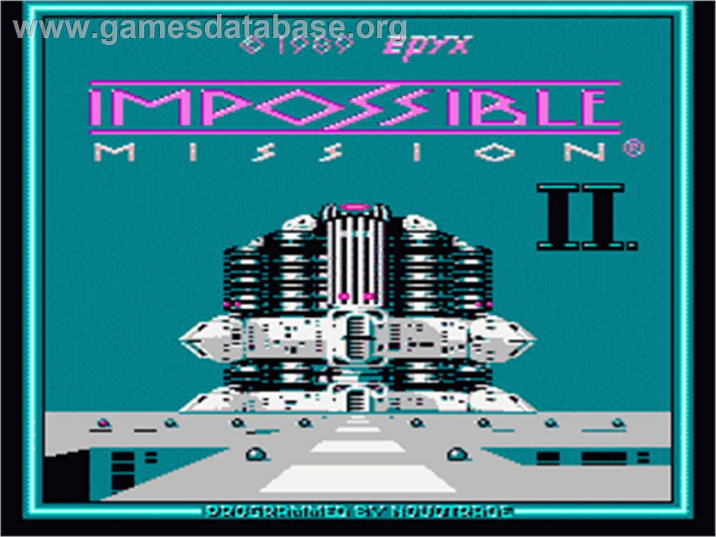 Impossible Mission 2 - Nintendo NES - Artwork - Title Screen