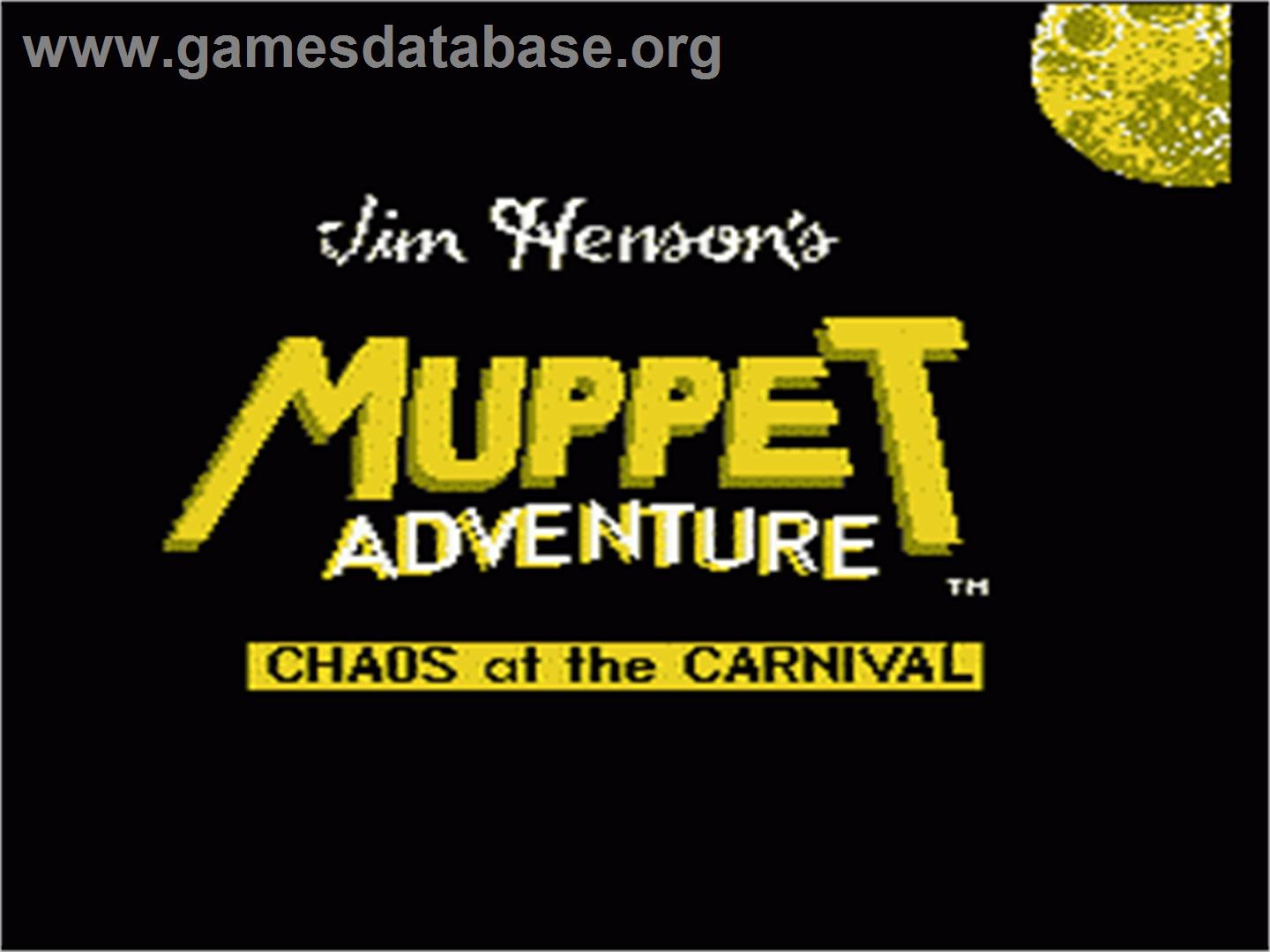 Jim Henson's Muppet Adventure: Chaos at the Carnival - Nintendo NES - Artwork - Title Screen
