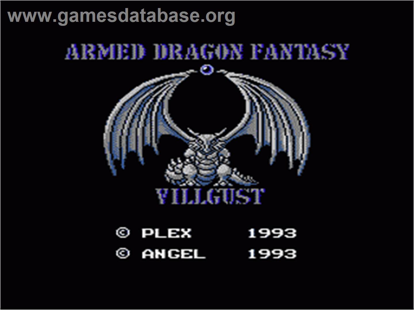 Kouryu Densetsu Villgust Gaiden - Nintendo NES - Artwork - Title Screen