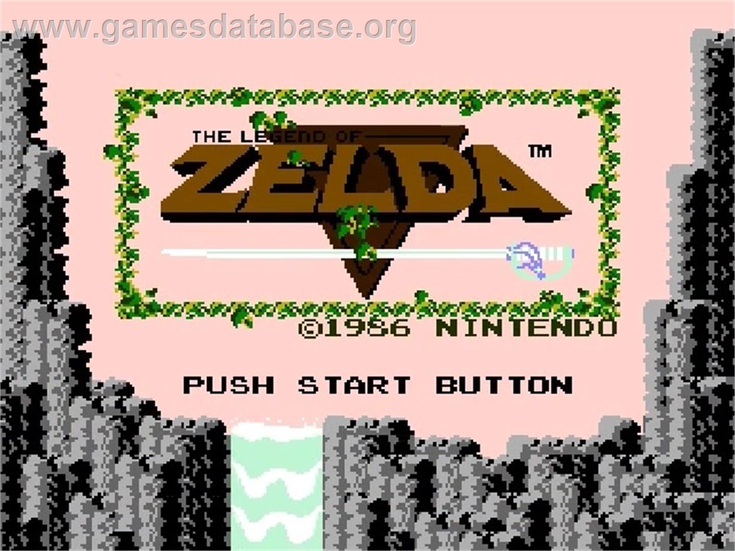 Legend of Zelda - Nintendo NES - Artwork - Title Screen
