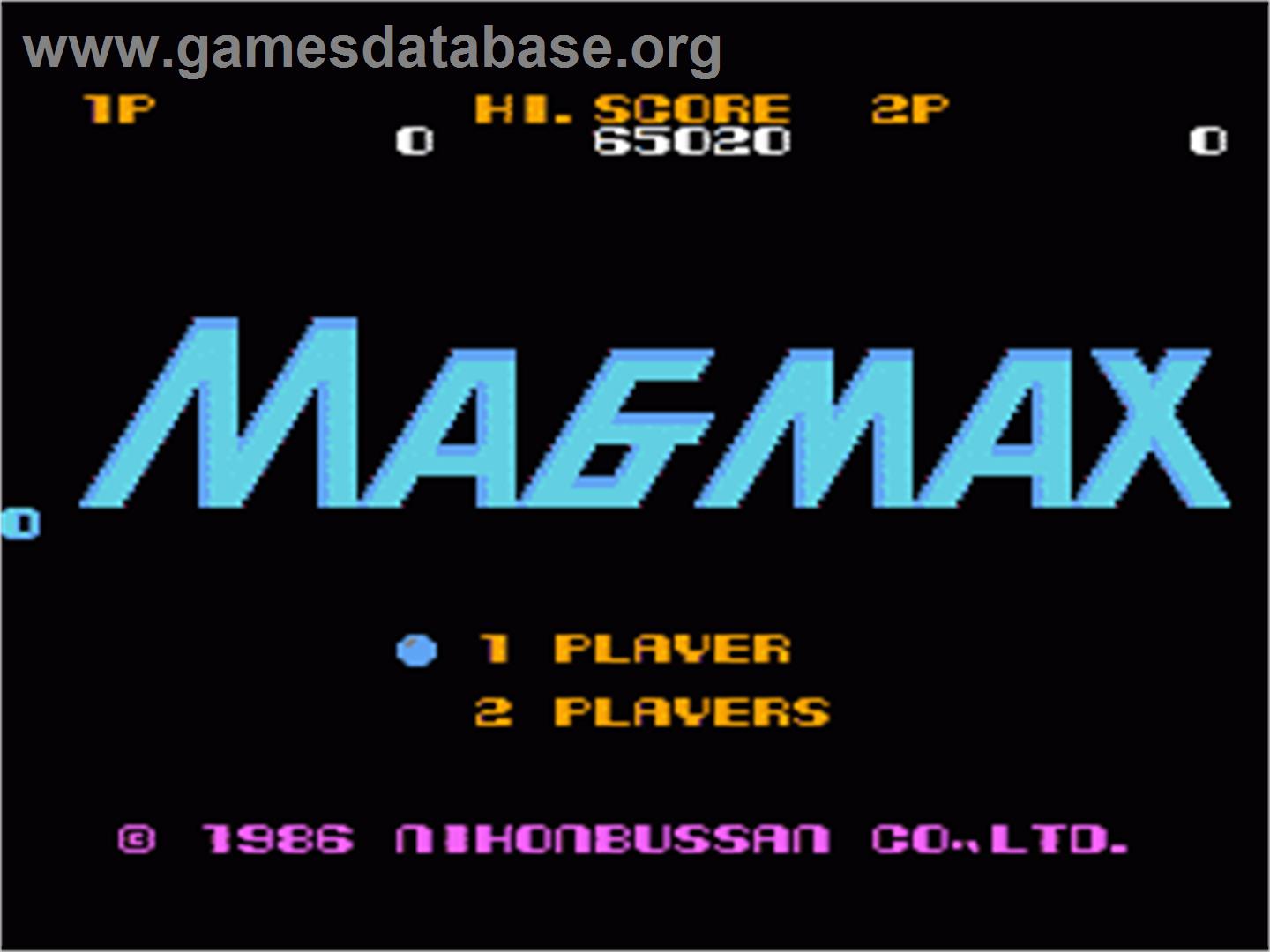 Mag Max - Nintendo NES - Artwork - Title Screen