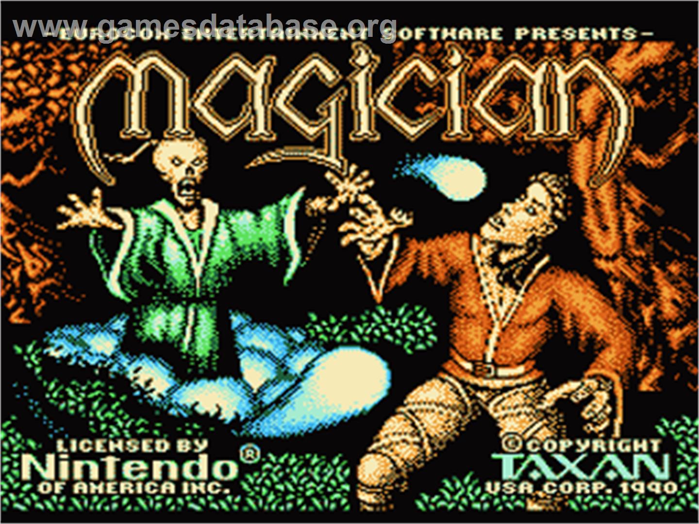 Magician - Nintendo NES - Artwork - Title Screen