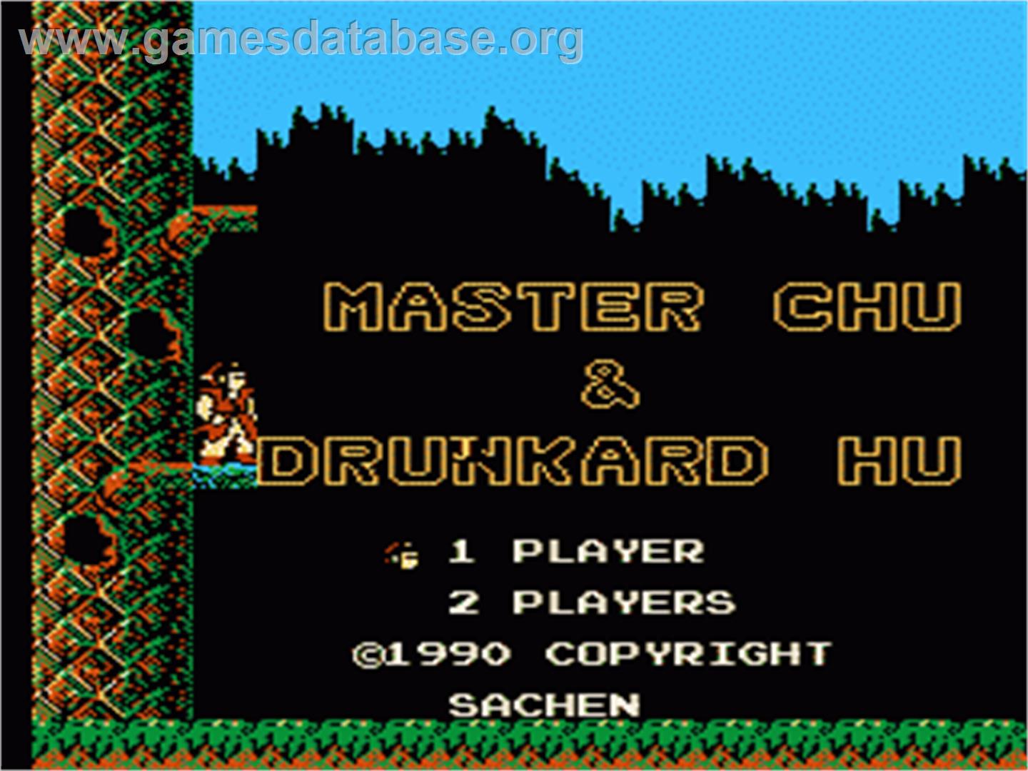 Master Chu And The Drunkard Hu - Nintendo NES - Artwork - Title Screen