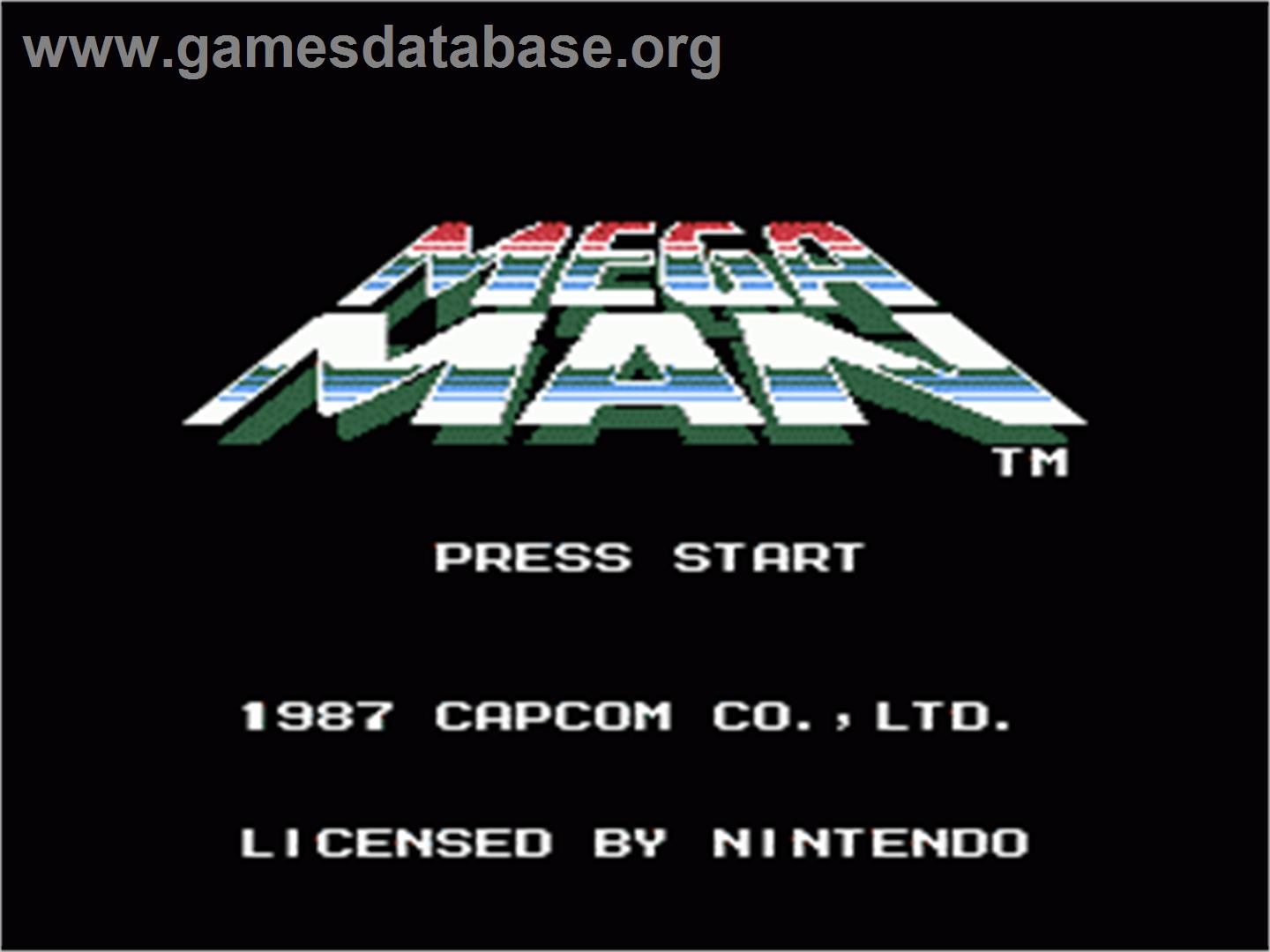 Mega Man - Nintendo NES - Artwork - Title Screen