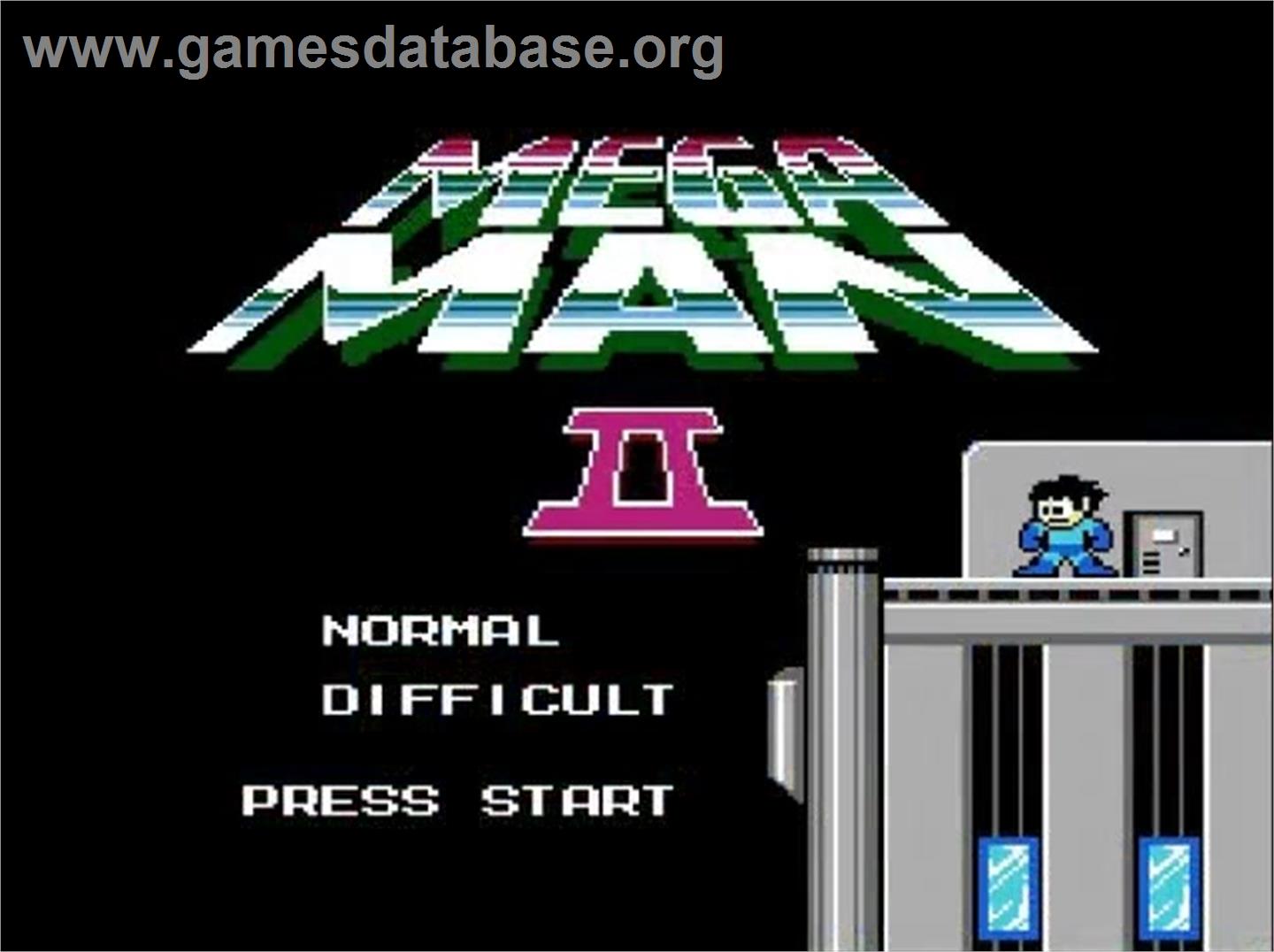 Mega Man 2 - Nintendo NES - Artwork - Title Screen