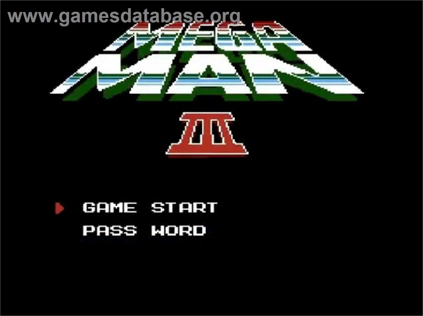 Mega Man III - Nintendo NES - Artwork - Title Screen
