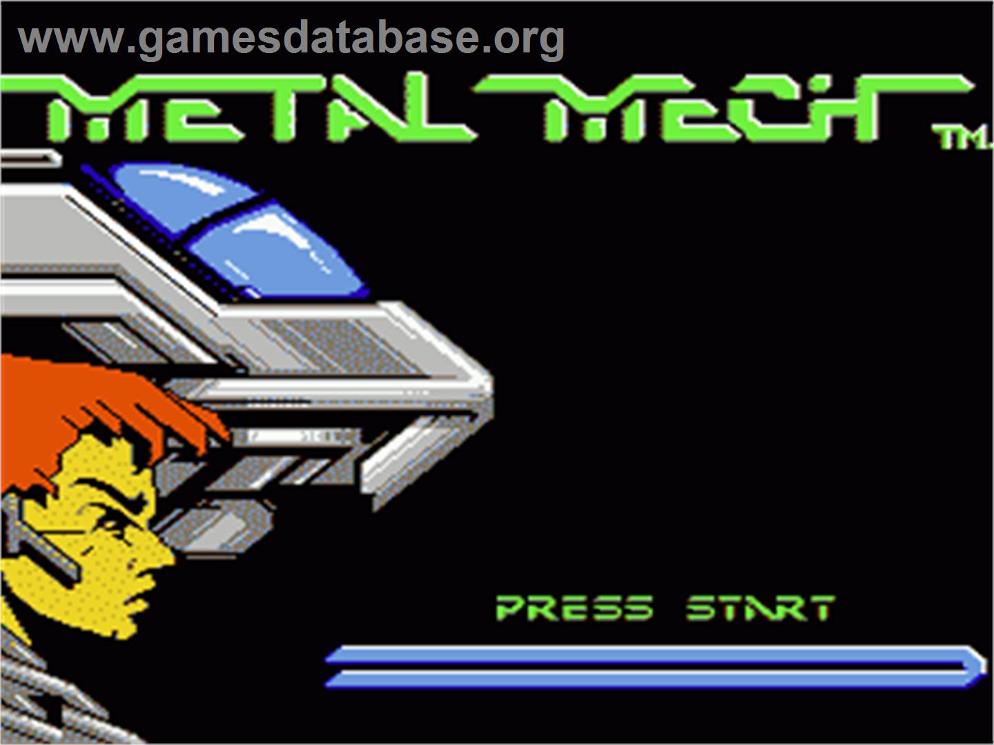 MetalMech: Man & Machine - Nintendo NES - Artwork - Title Screen