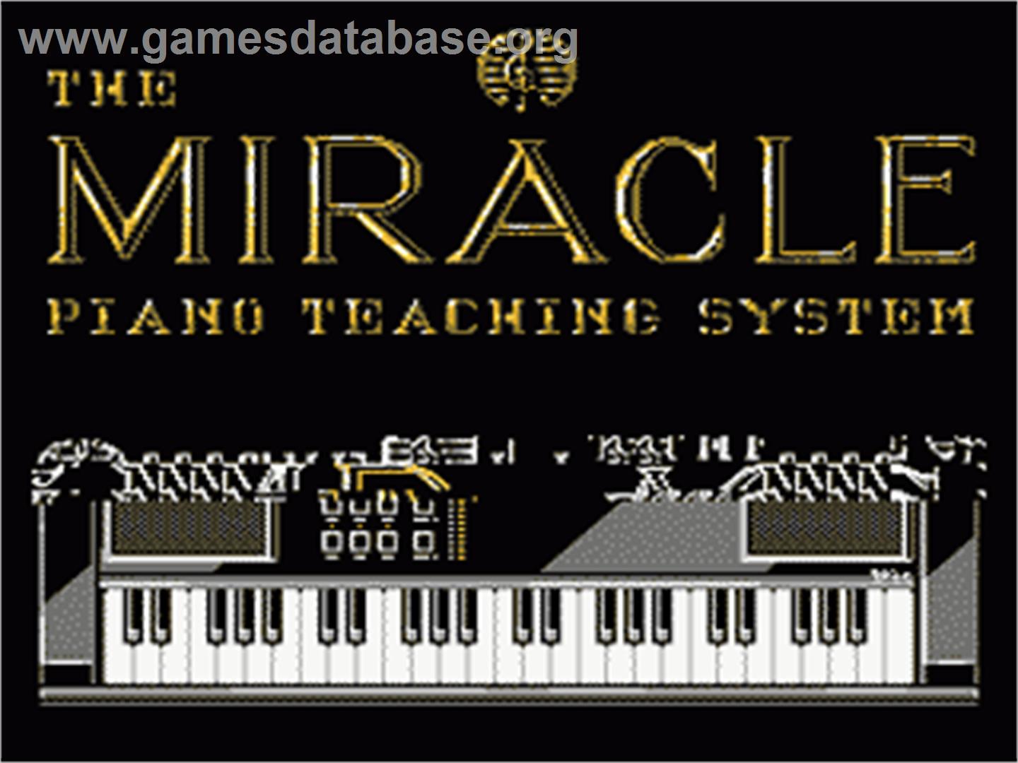 Miracle Piano Teaching System - Nintendo NES - Artwork - Title Screen