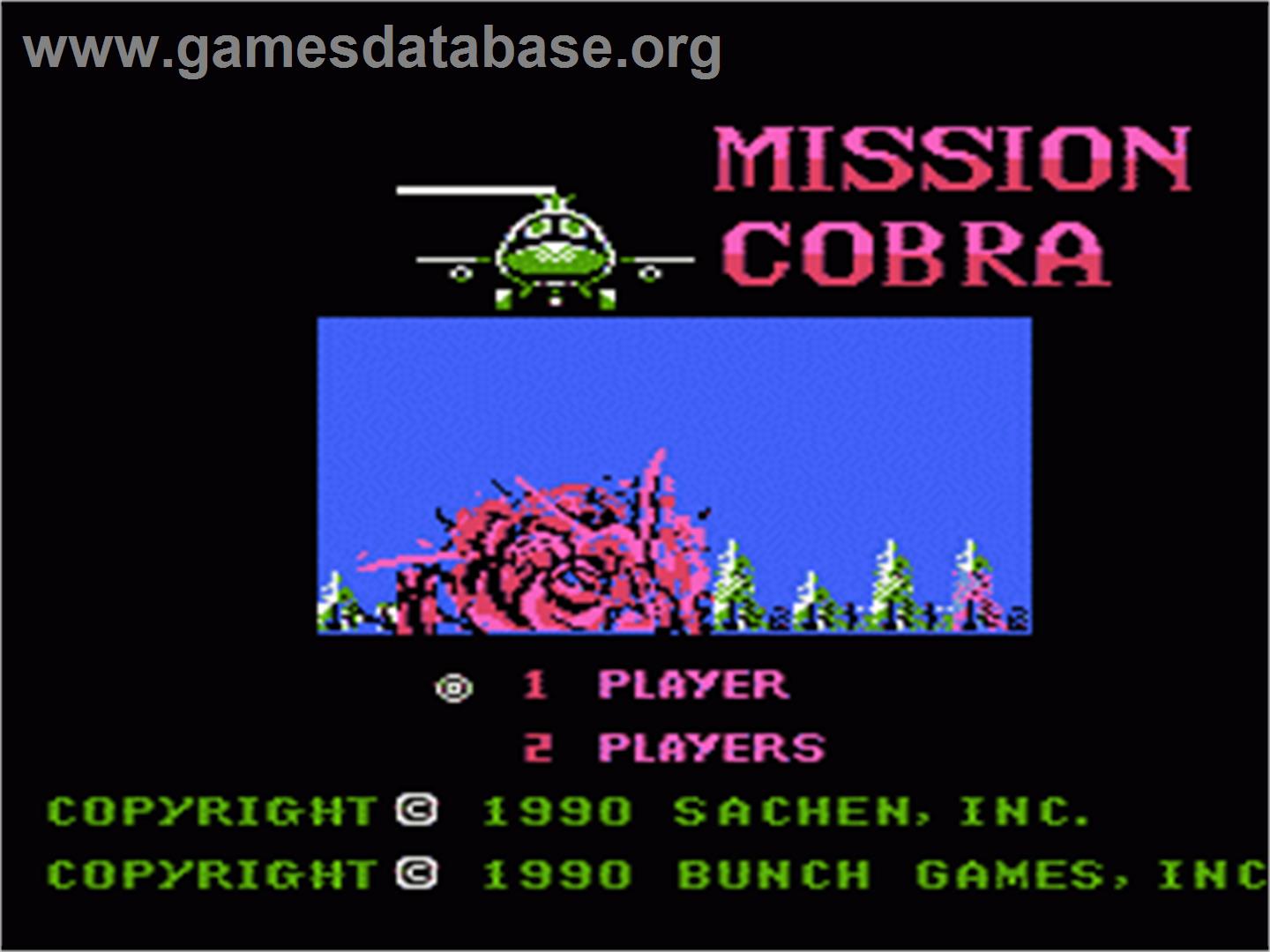 Mission Cobra - Nintendo NES - Artwork - Title Screen