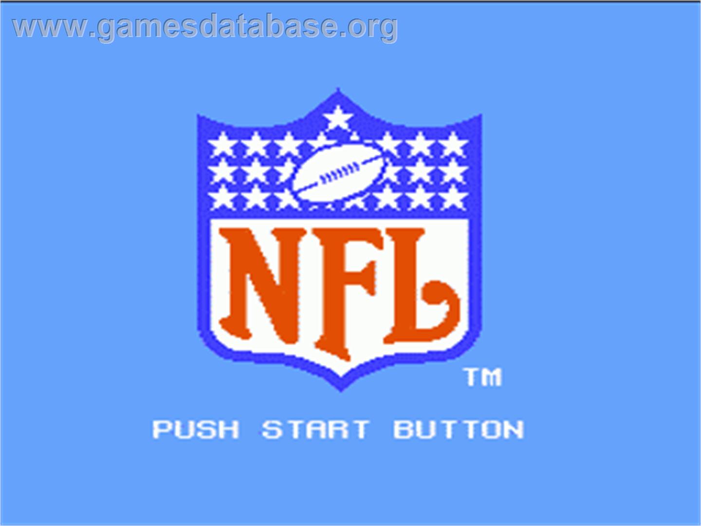 NFL - Nintendo NES - Artwork - Title Screen