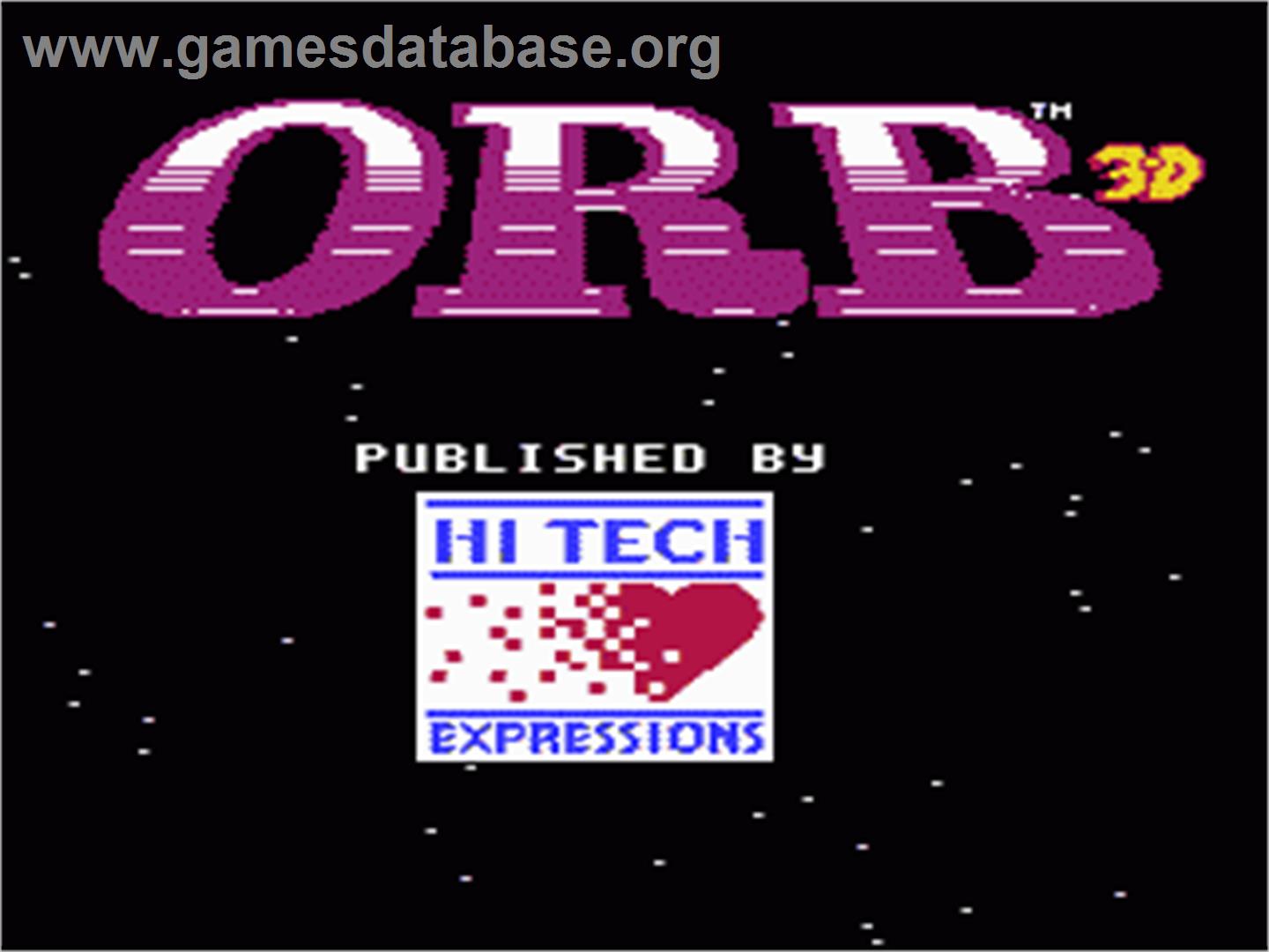 Orb-3D - Nintendo NES - Artwork - Title Screen