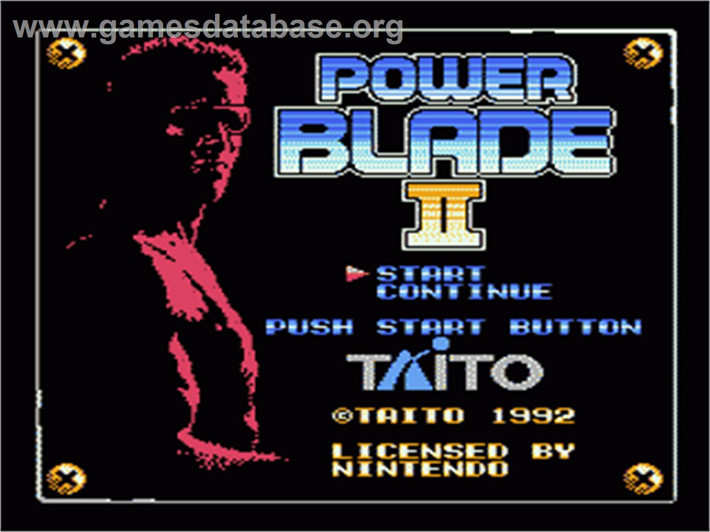 Power Blade 2 - Nintendo NES - Artwork - Title Screen