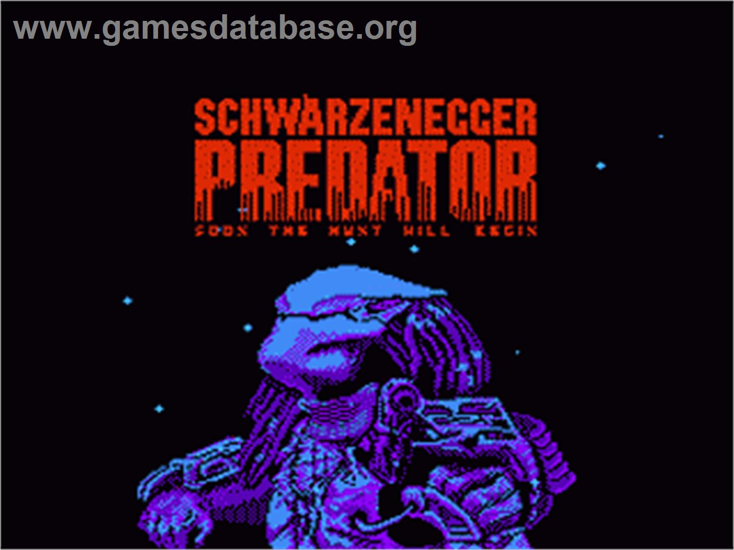 Predator: Soon the Hunt Will Begin - Nintendo NES - Artwork - Title Screen