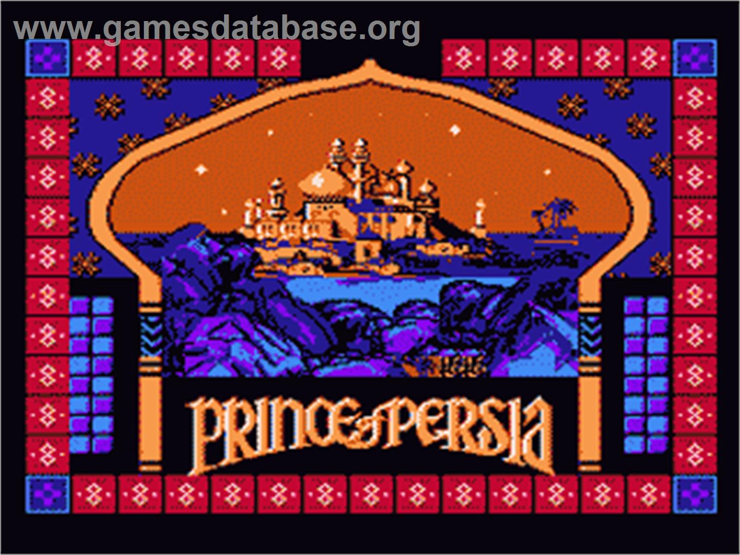 Prince of Persia - Nintendo NES - Artwork - Title Screen