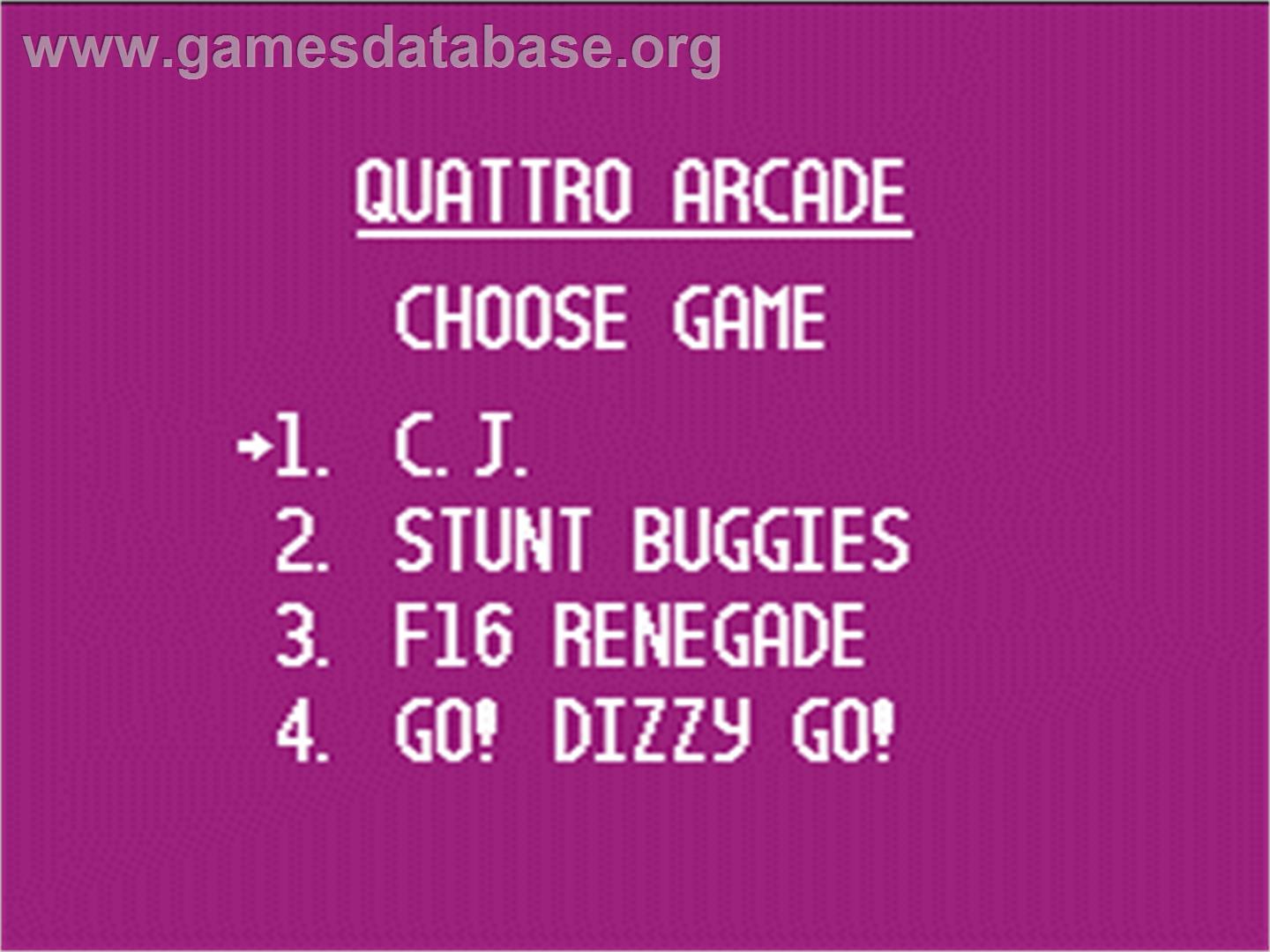 Quattro Arcade - Nintendo NES - Artwork - Title Screen