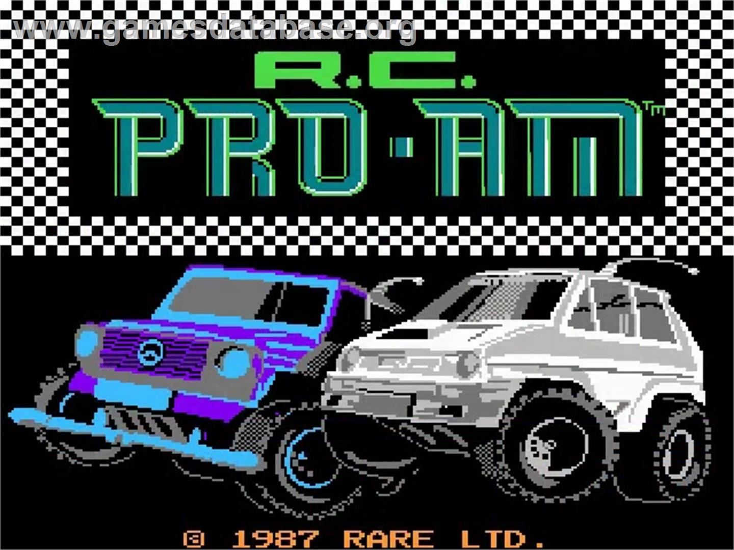 R.C. Pro-Am - Nintendo NES - Artwork - Title Screen