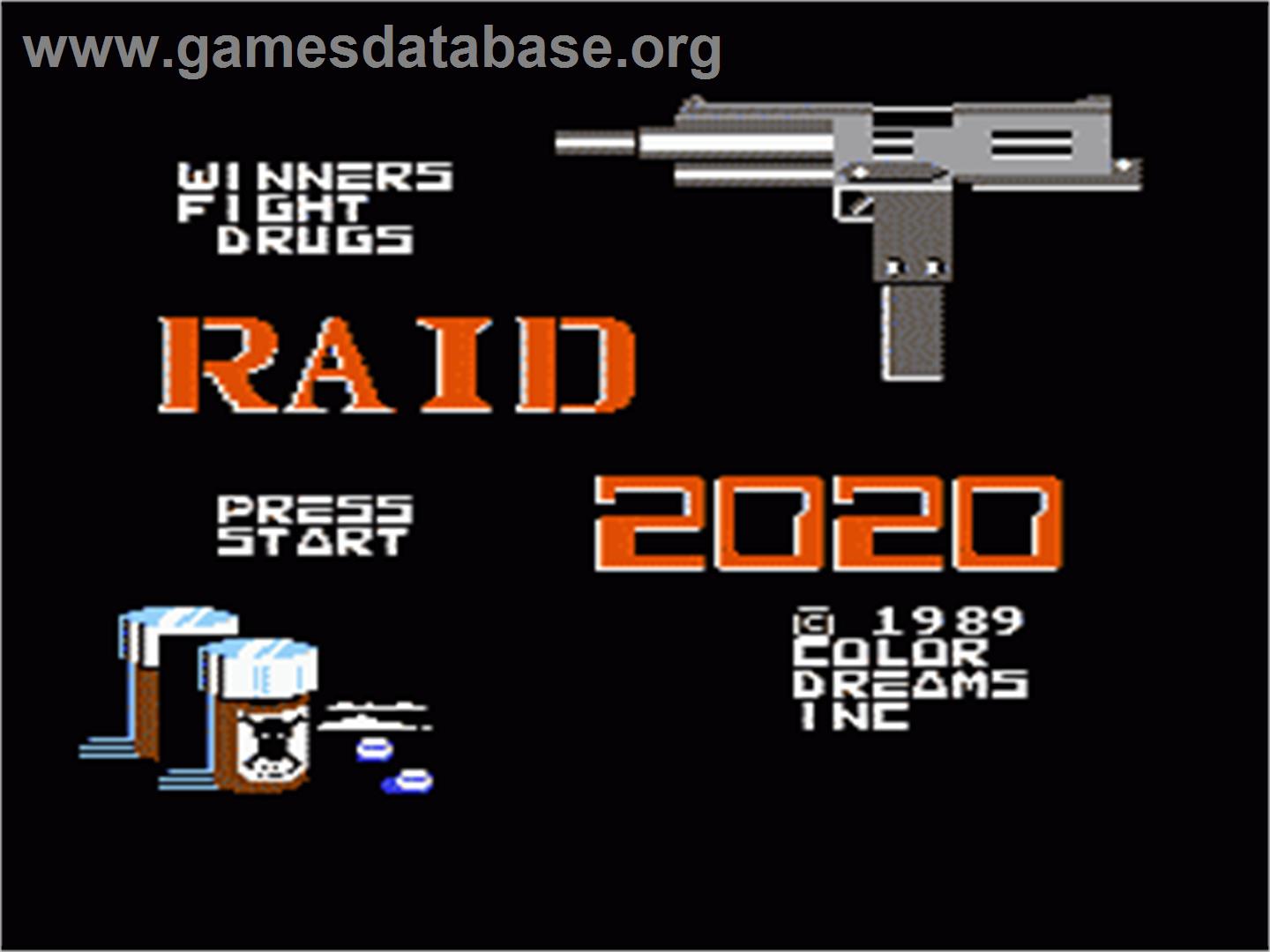 Raid 2020 - Nintendo NES - Artwork - Title Screen