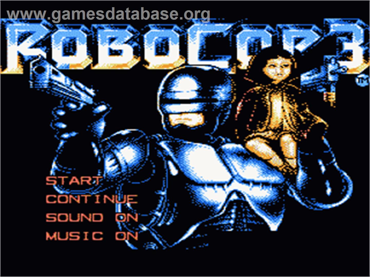 Robocop 3 - Nintendo NES - Artwork - Title Screen