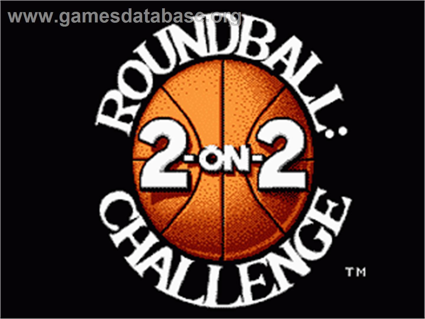 Roundball: 2-On-2 Challenge - Nintendo NES - Artwork - Title Screen