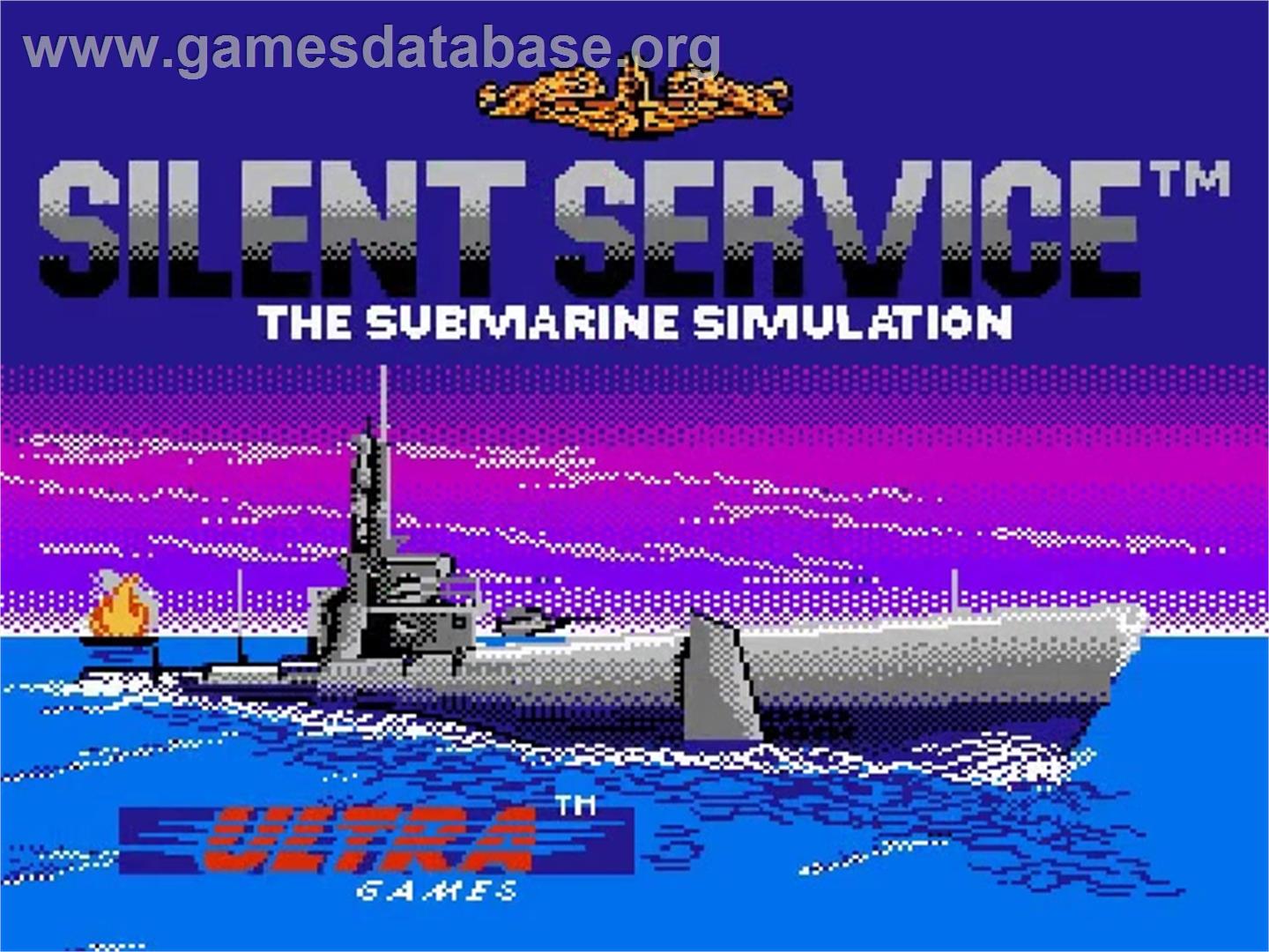 Silent Service - Nintendo NES - Artwork - Title Screen