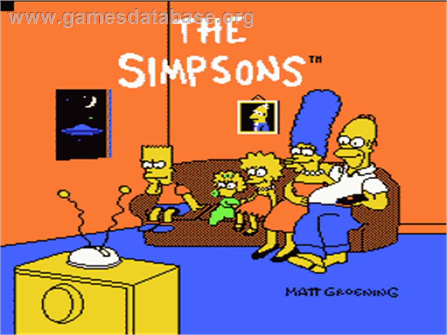 Simpsons: Bart vs. the Space Mutants - Nintendo NES - Artwork - Title Screen