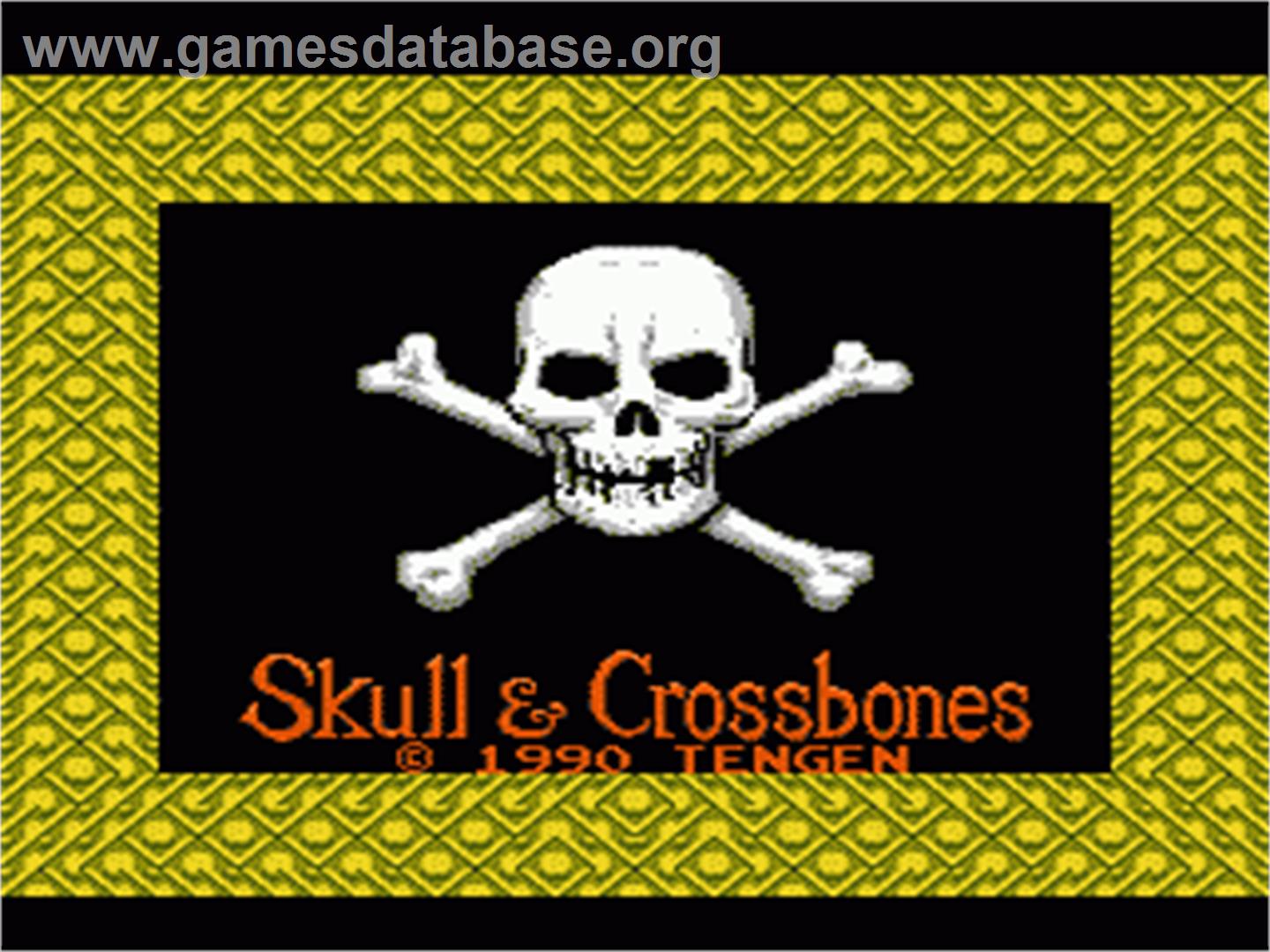 Skull & Crossbones - Nintendo NES - Artwork - Title Screen
