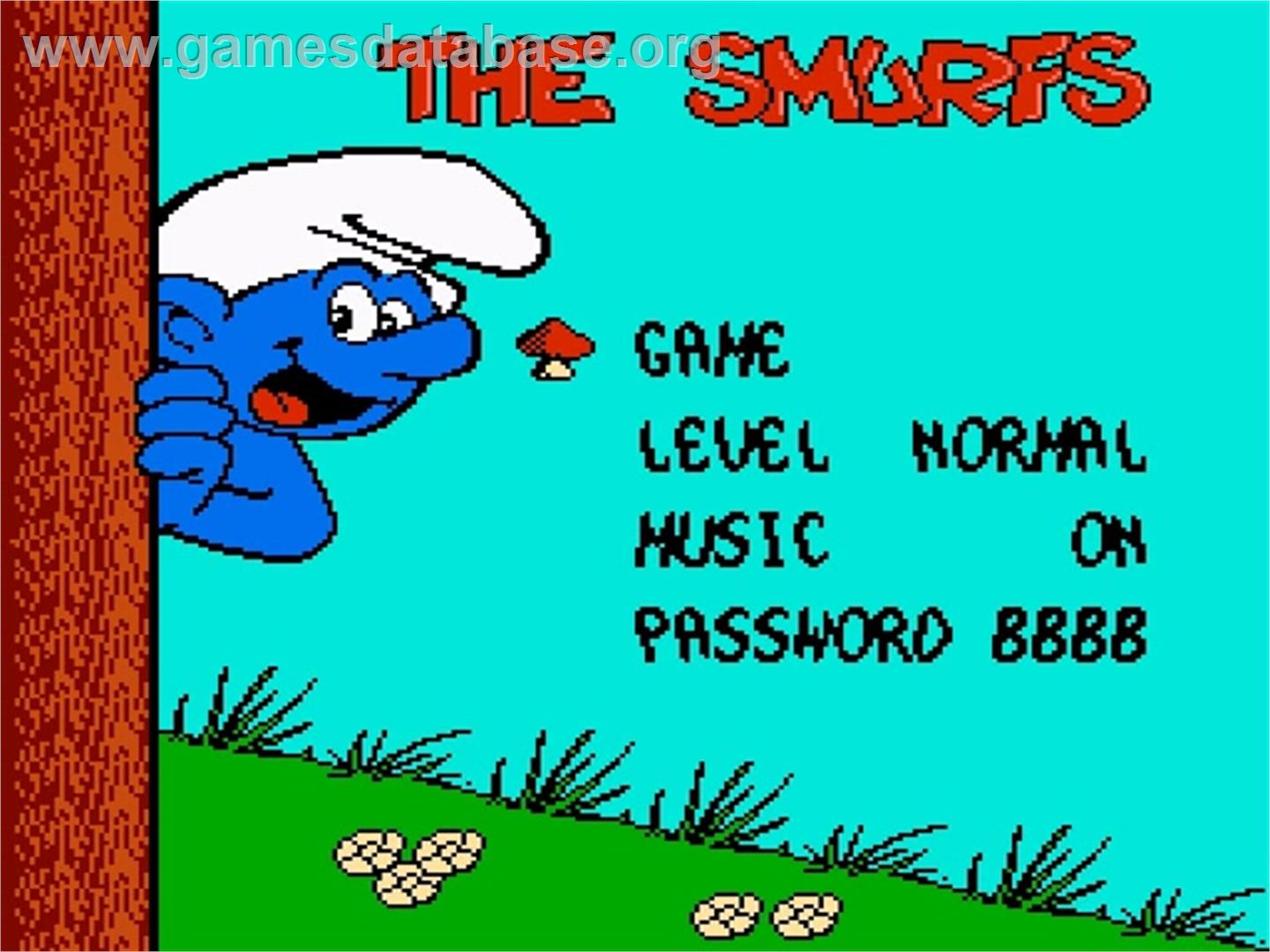 Smurfs - Nintendo NES - Artwork - Title Screen