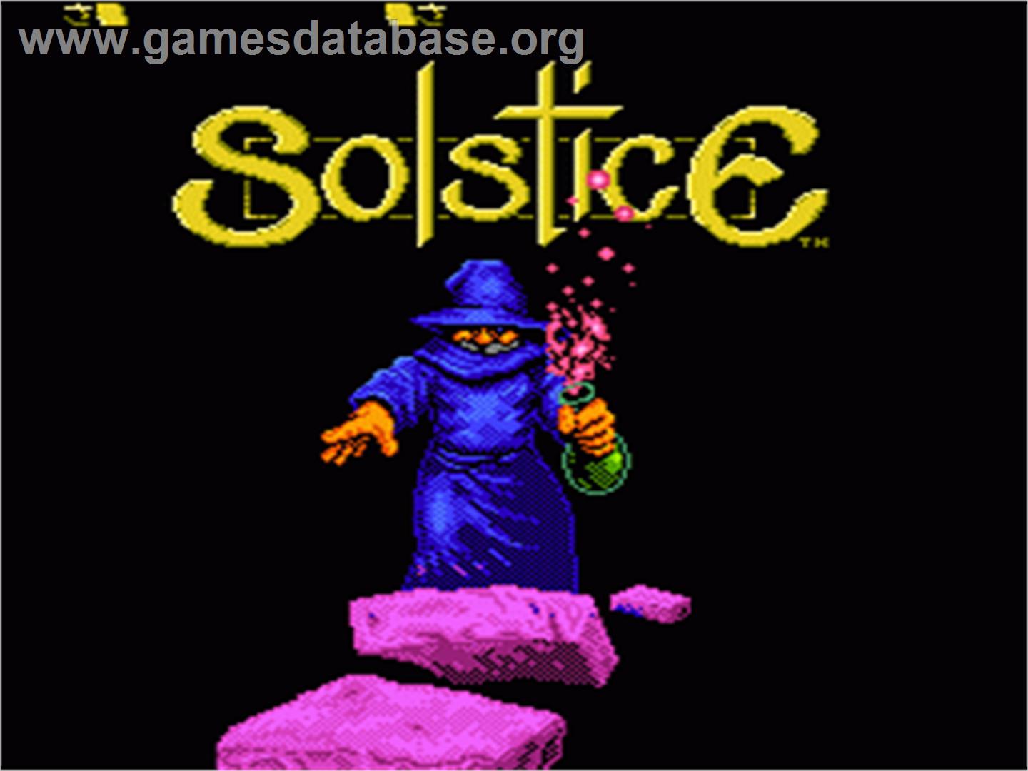 Solstice: The Quest for the Staff of Demnos - Nintendo NES - Artwork - Title Screen