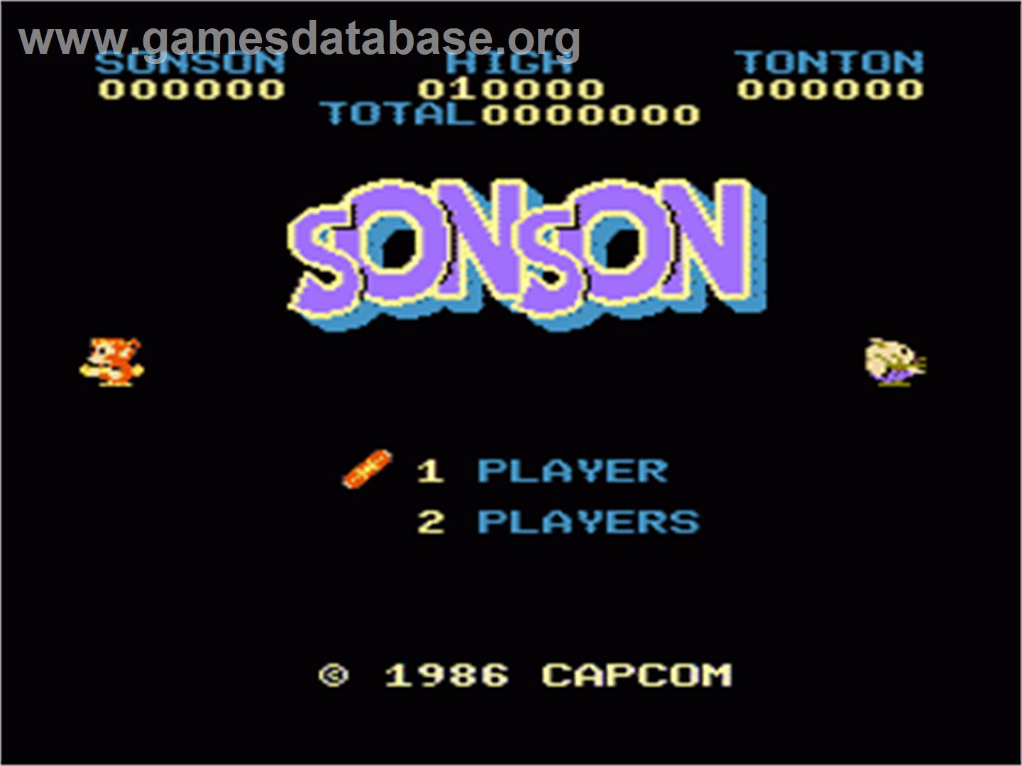 Son Son - Nintendo NES - Artwork - Title Screen