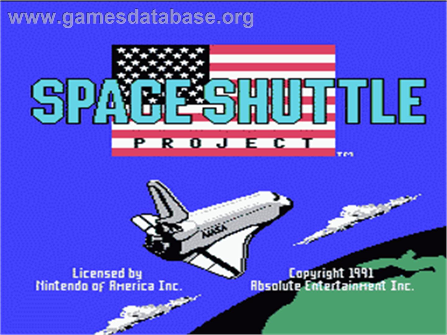 Space Shuttle Project - Nintendo NES - Artwork - Title Screen