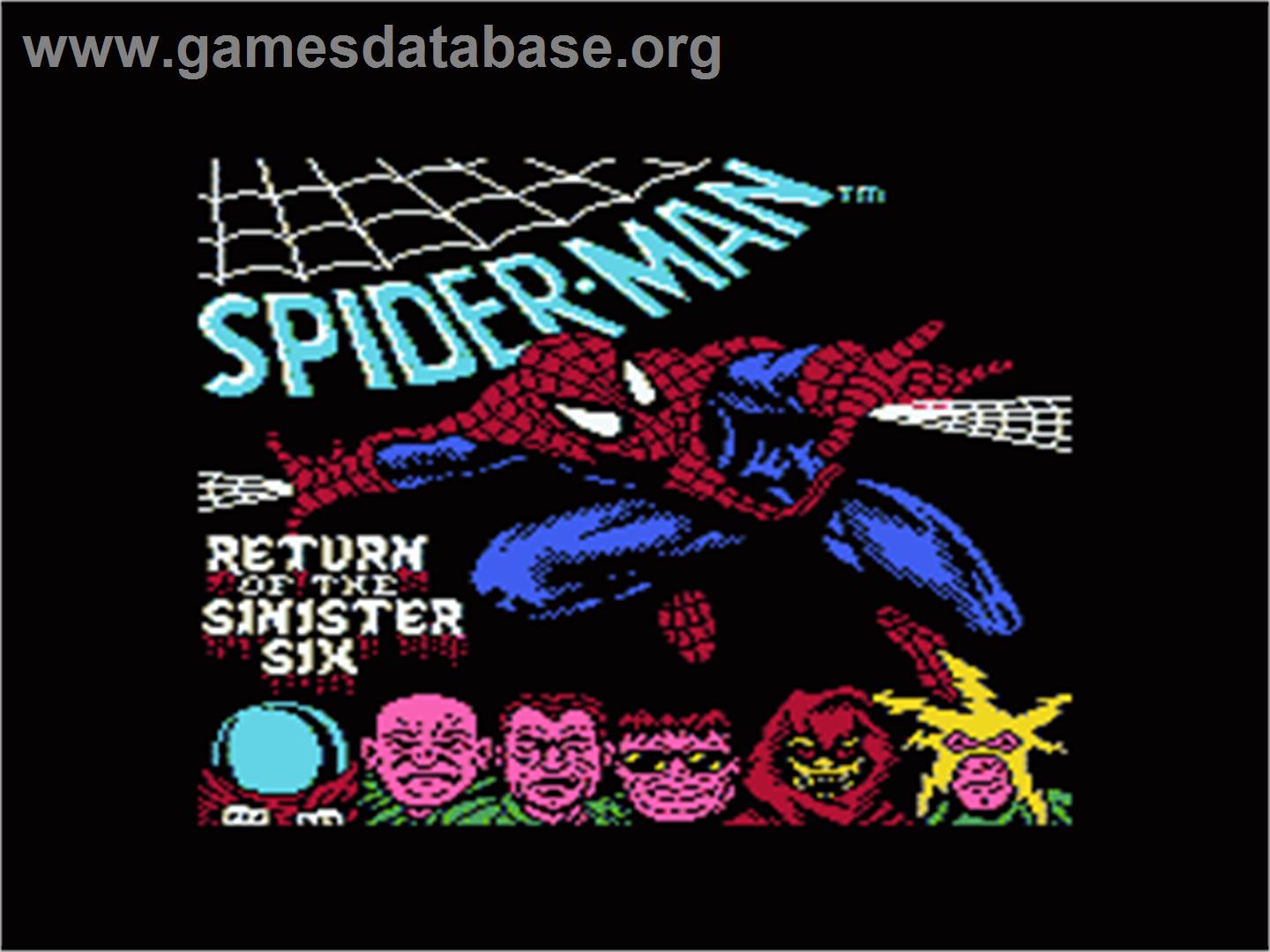Spider-Man: Return of the Sinister Six - Nintendo NES - Artwork - Title Screen