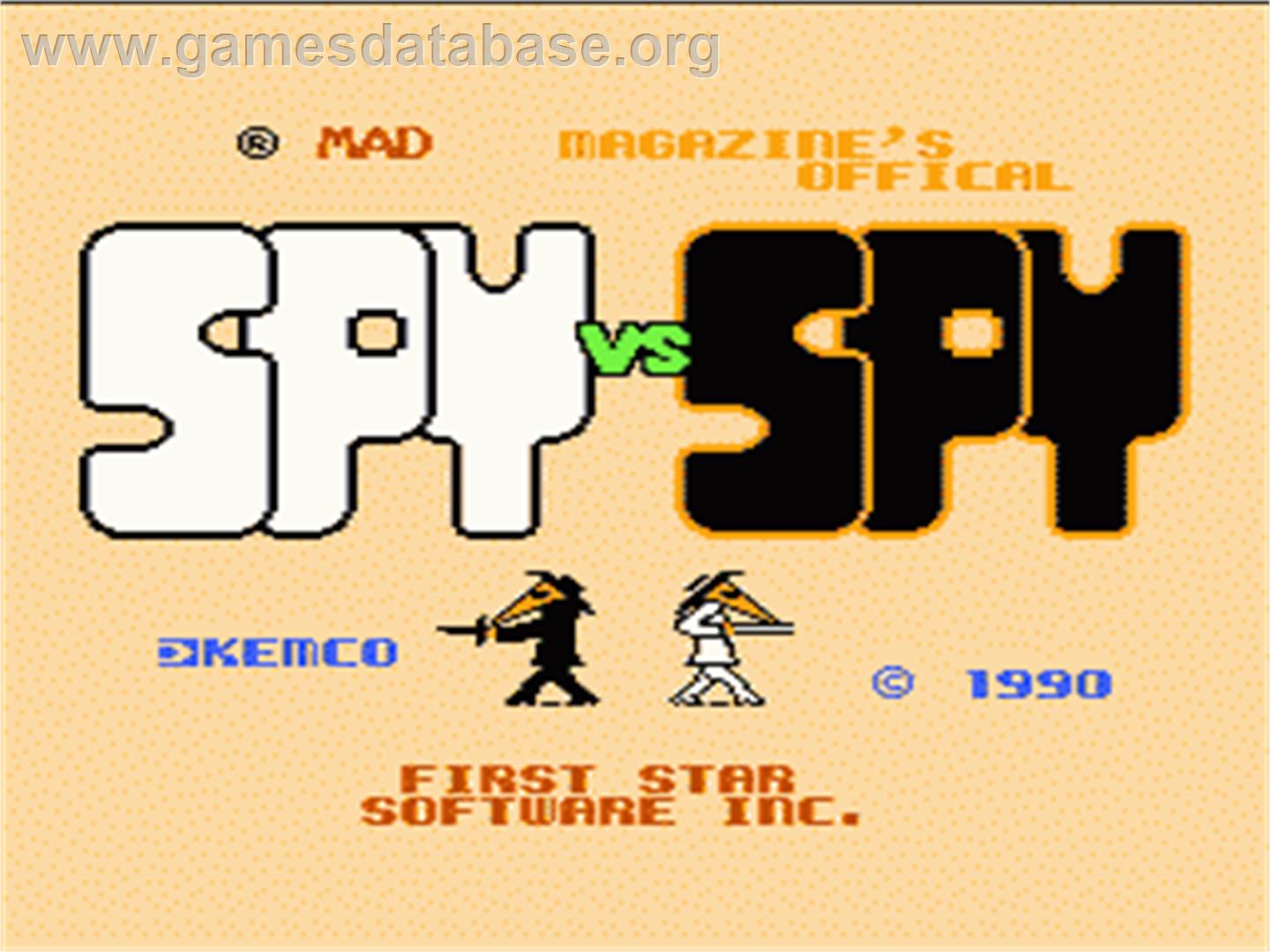 Spy vs. Spy - Nintendo NES - Artwork - Title Screen
