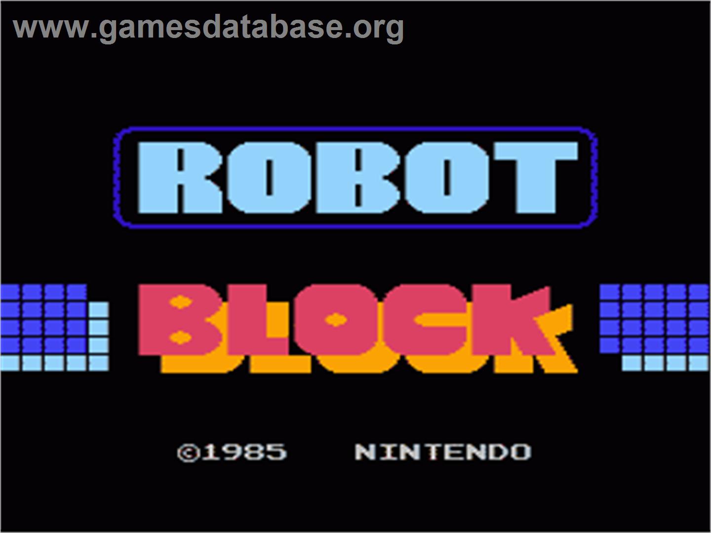 Stack Up - Nintendo NES - Artwork - Title Screen