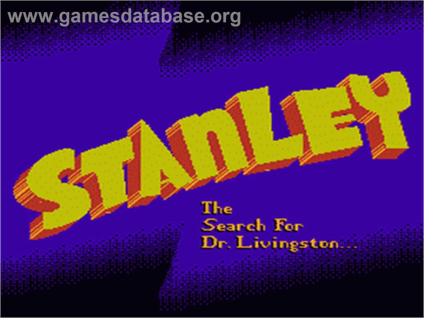 Stanley: The Search for Dr. Livingston - Nintendo NES - Artwork - Title Screen